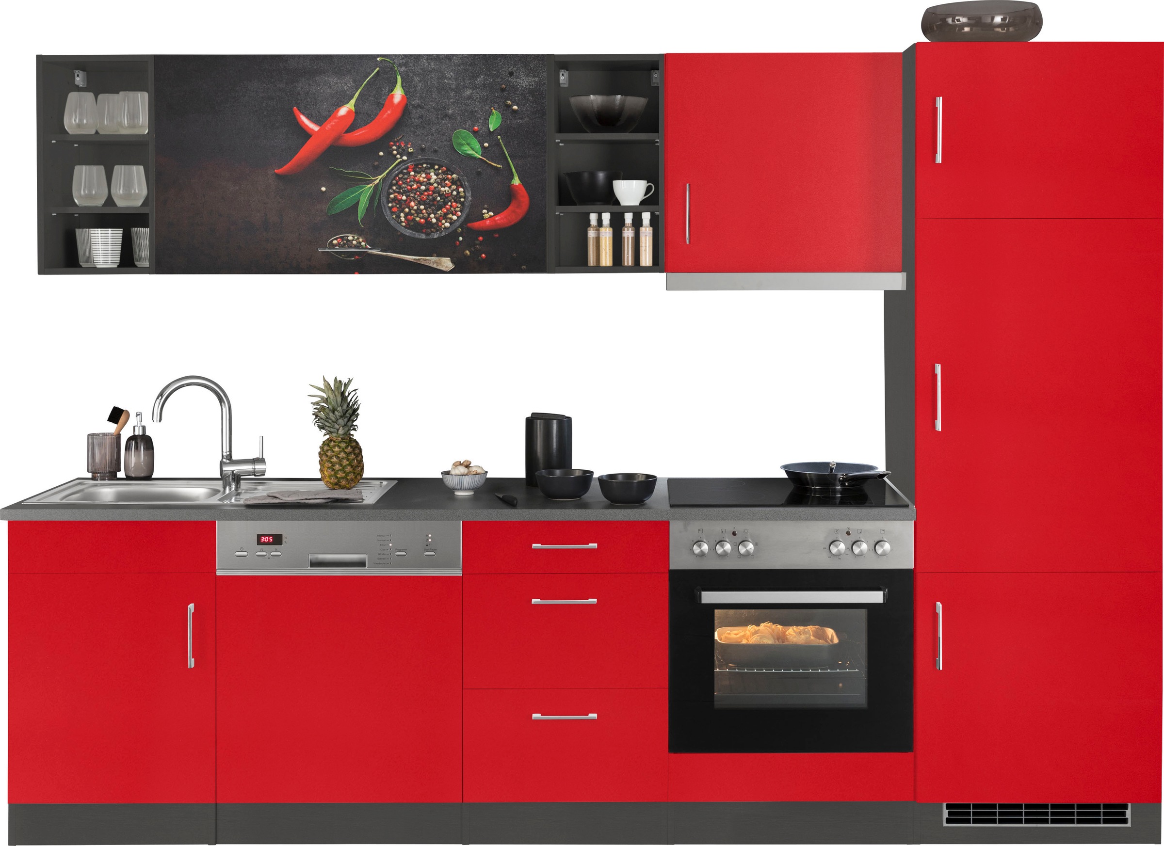 KOCHSTATION Küchenzeile »KS-Paris – Küchen mit einzigartigen Fotomotiven au günstig online kaufen