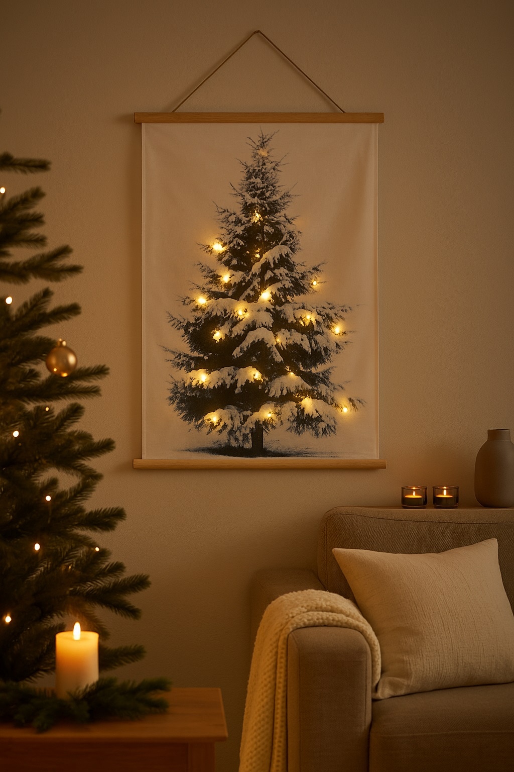 Home affaire LED-Bild »Wandbehang, Weihnachtsdeko« Weihnachten 1 Stk. tlg. Höhe ca. 107 cm
