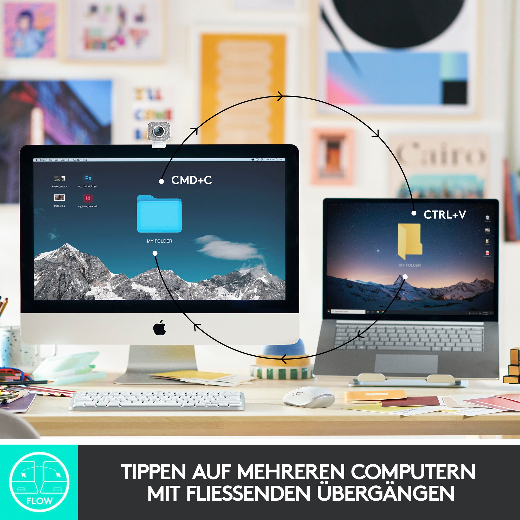 Logitech Wireless-Tastatur »MX Keys Mini Kabellose Tastatur«, (Multimedia-Tasten-Fn-Tasten)