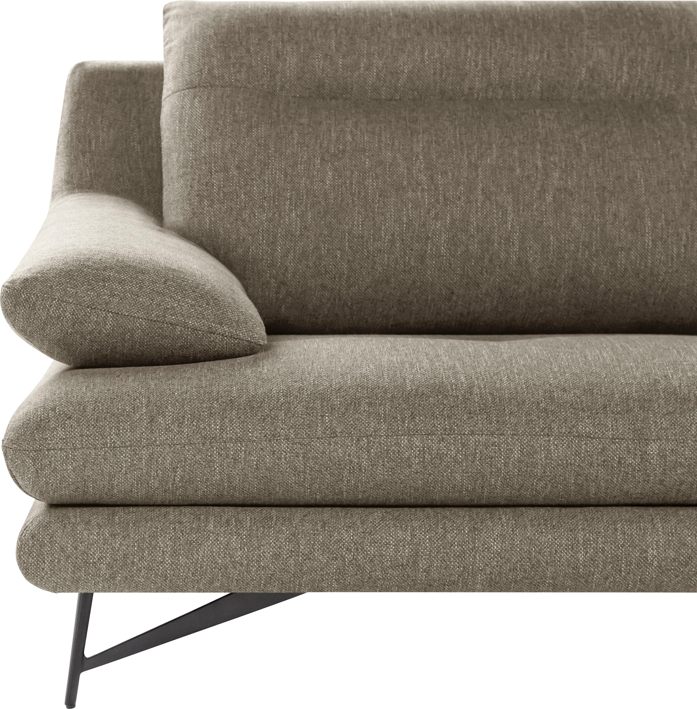 CALIA ITALIA 3-Sitzer »Cezanne modern, elegant und bequem, aufwendige Detailverarbeitung«, wahlweise mit Sitztiefenverstellung
