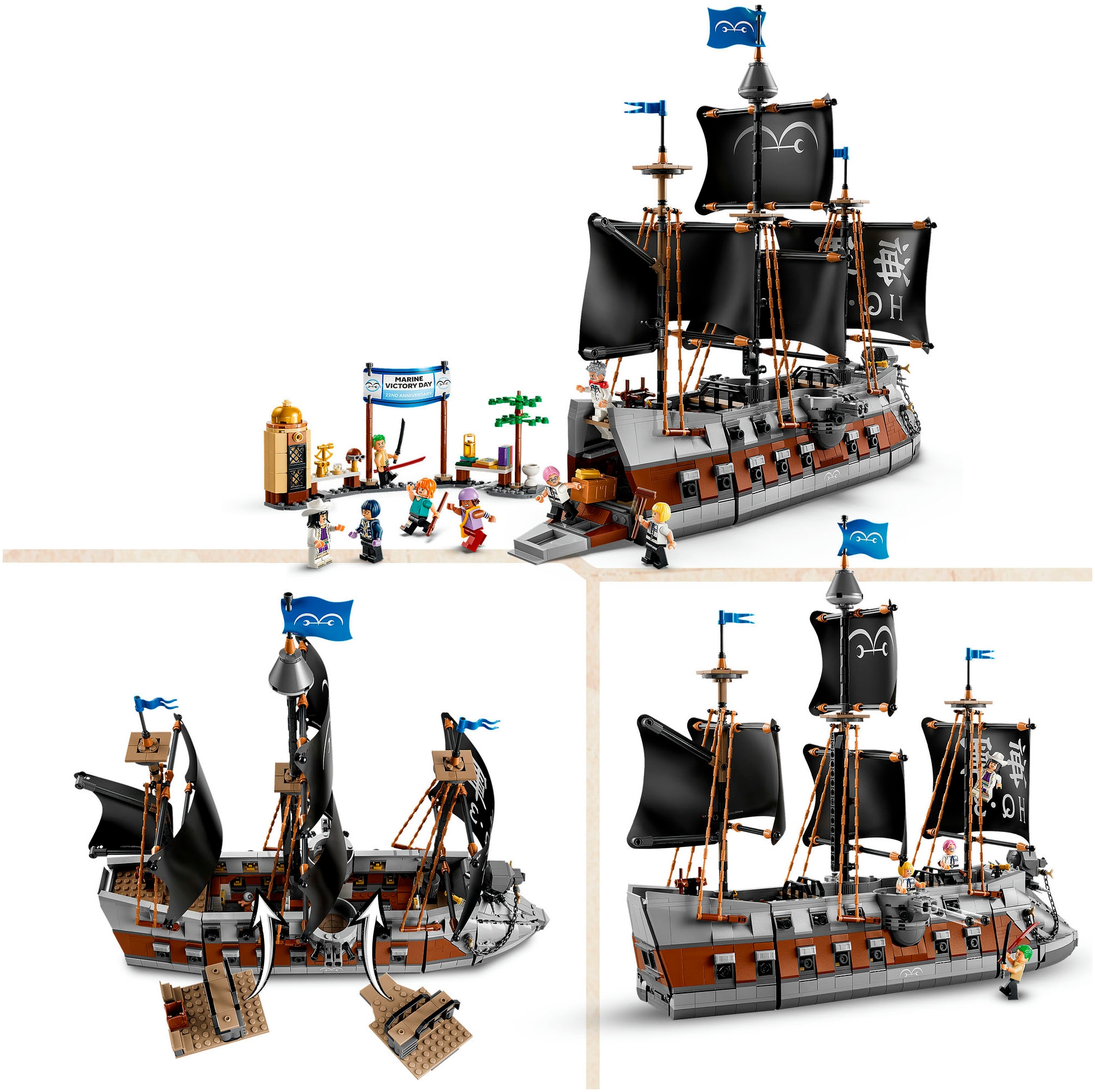 LEGO® Konstruktionsspielsteine »Garps Marineschlachtschiff (75646), LEGO ONE PIECE« Made in Europe