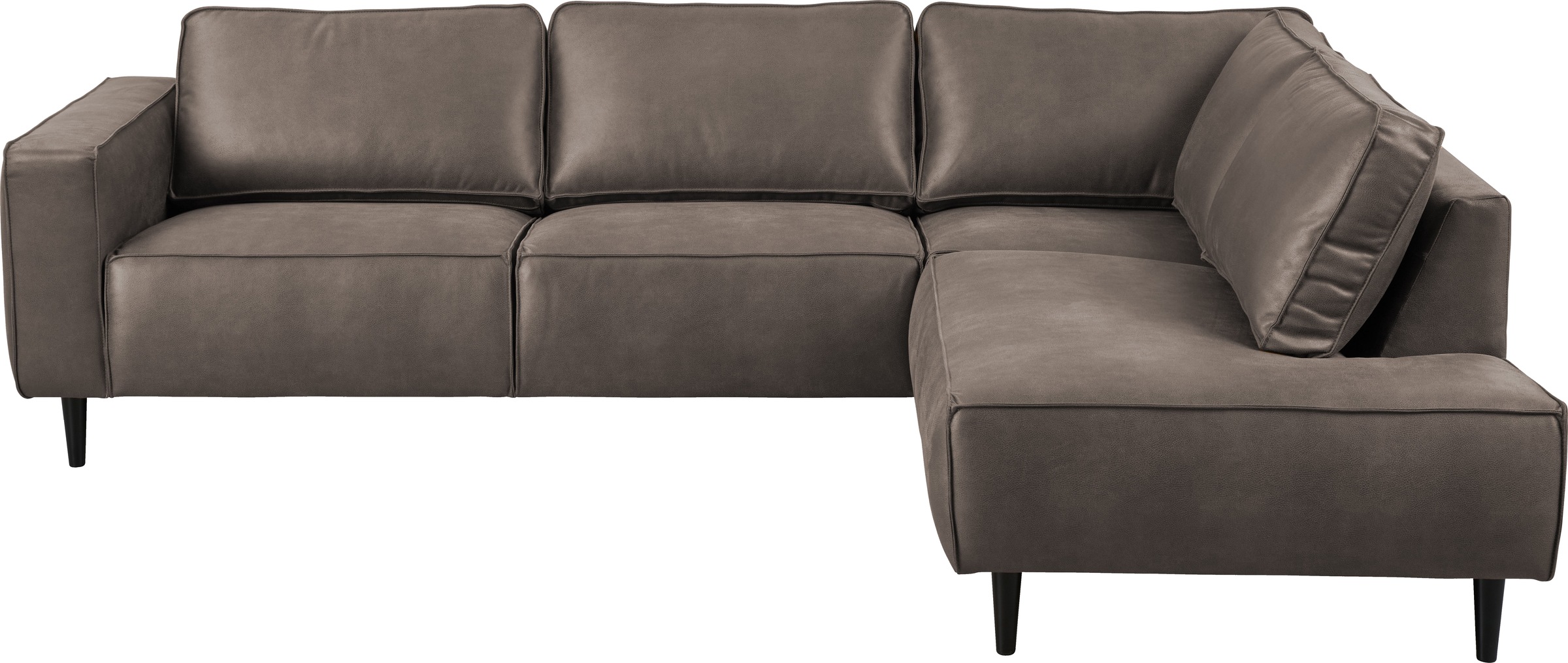 Places of Style Ecksofa »Fumone, Lederoptik oder Soft-Touch Chenille«, Brei günstig online kaufen