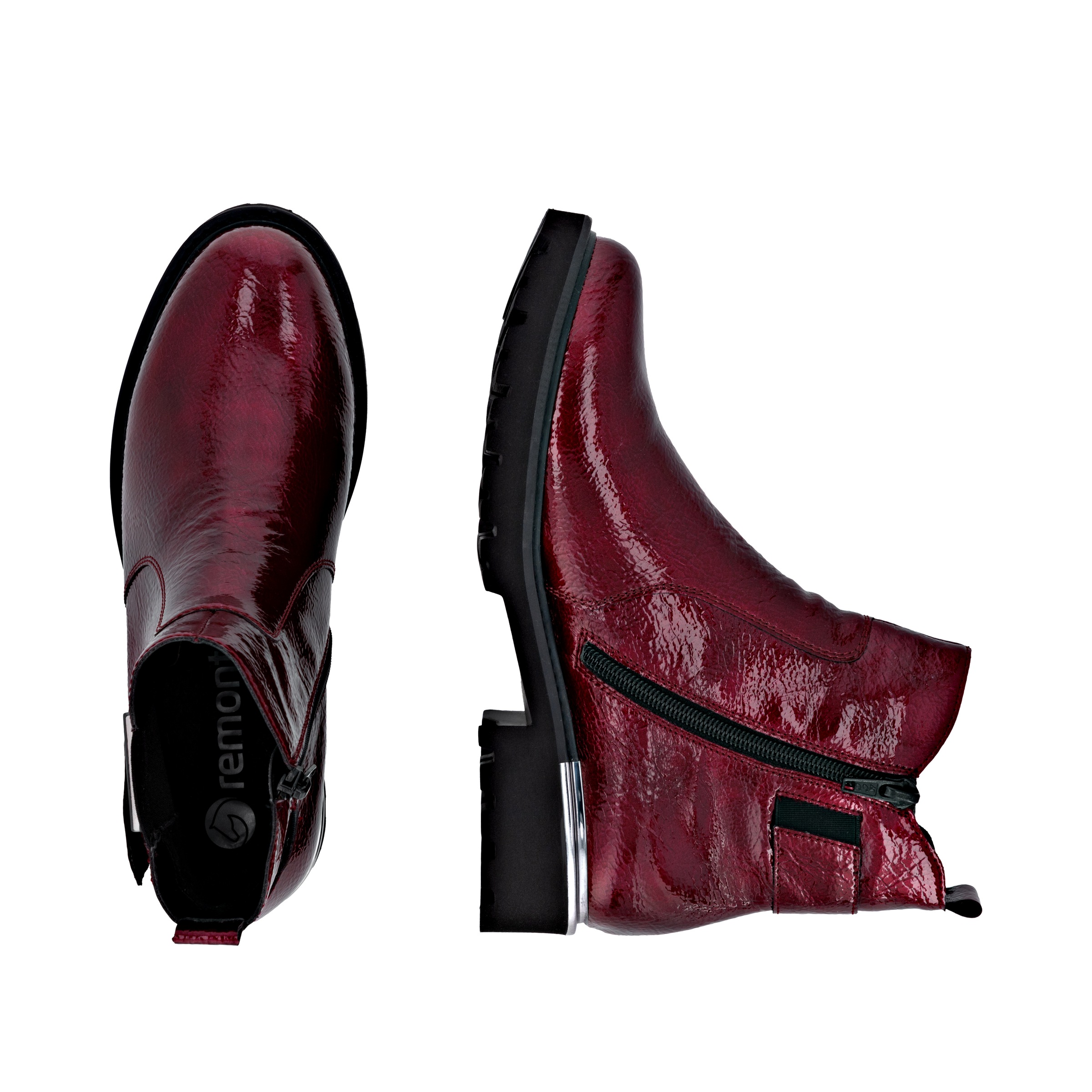 Remonte Chelseaboots, Blockabsatz, Boots, Stiefelette mit praktischem Innen-Reißverschluss
