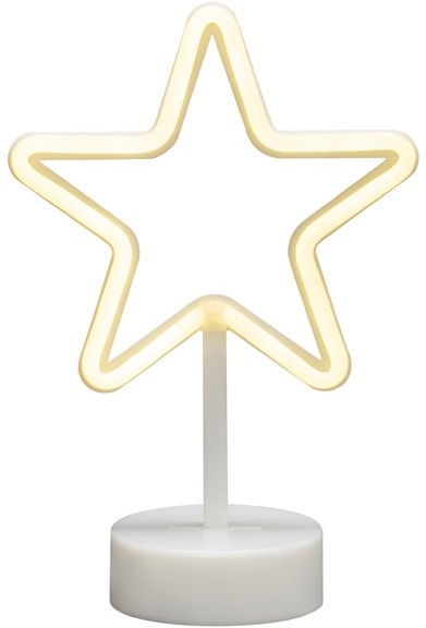 KONSTSMIDE LED Stern »Weihnachtsstern, Schlauchsilhouette Stern, Weihnachtsdeko«, mit 6h Timer, 78 warm weiße Dioden