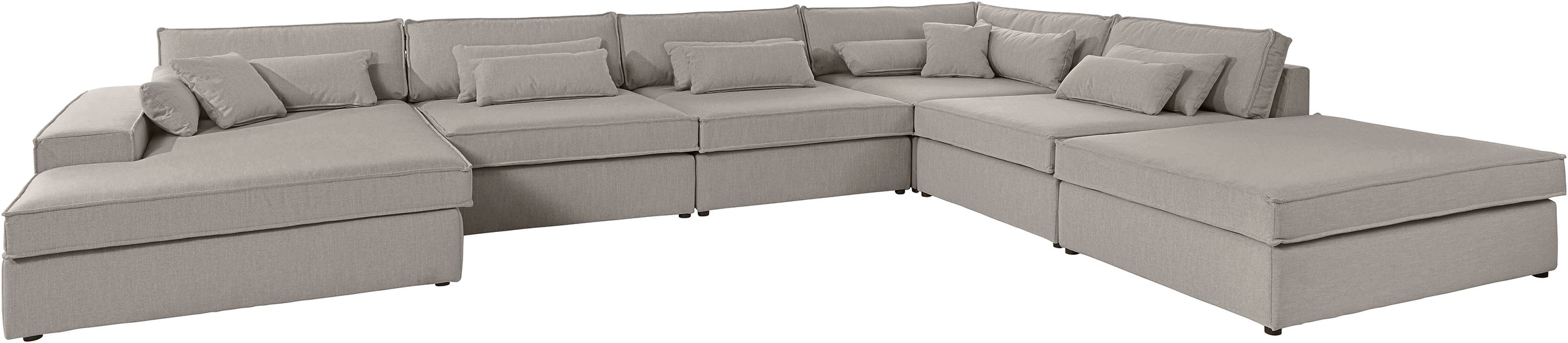 OTTO home Wohnlandschaft "Enid U-Form" 6 Teile, bestehend aus Modulen, in v günstig online kaufen