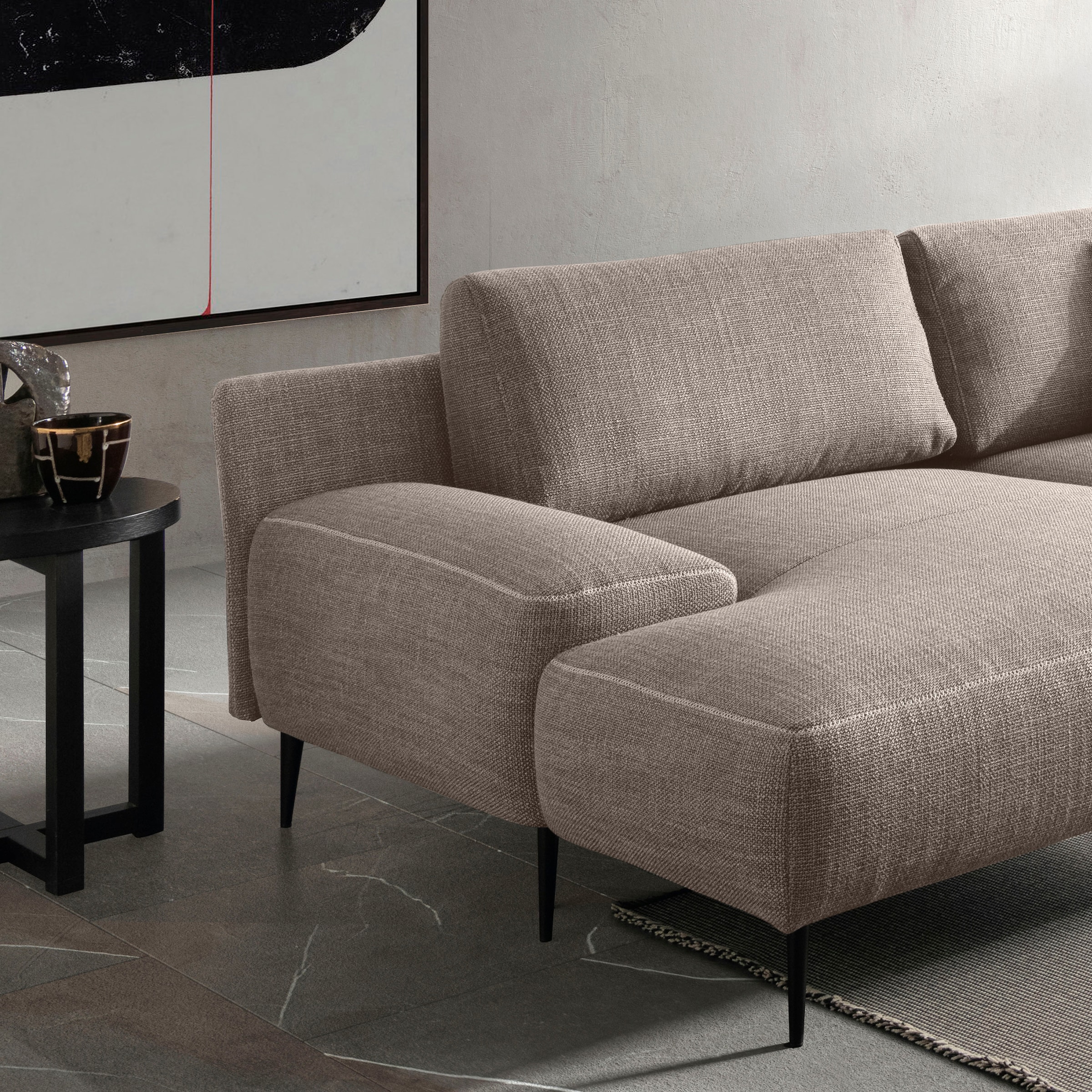 designwerk Ecksofa »Forma L-Form, zeitloses Designsofa mit aktuellem Fuß«, in hochwertiger Verarbeitung & tollem Sitzkomfort