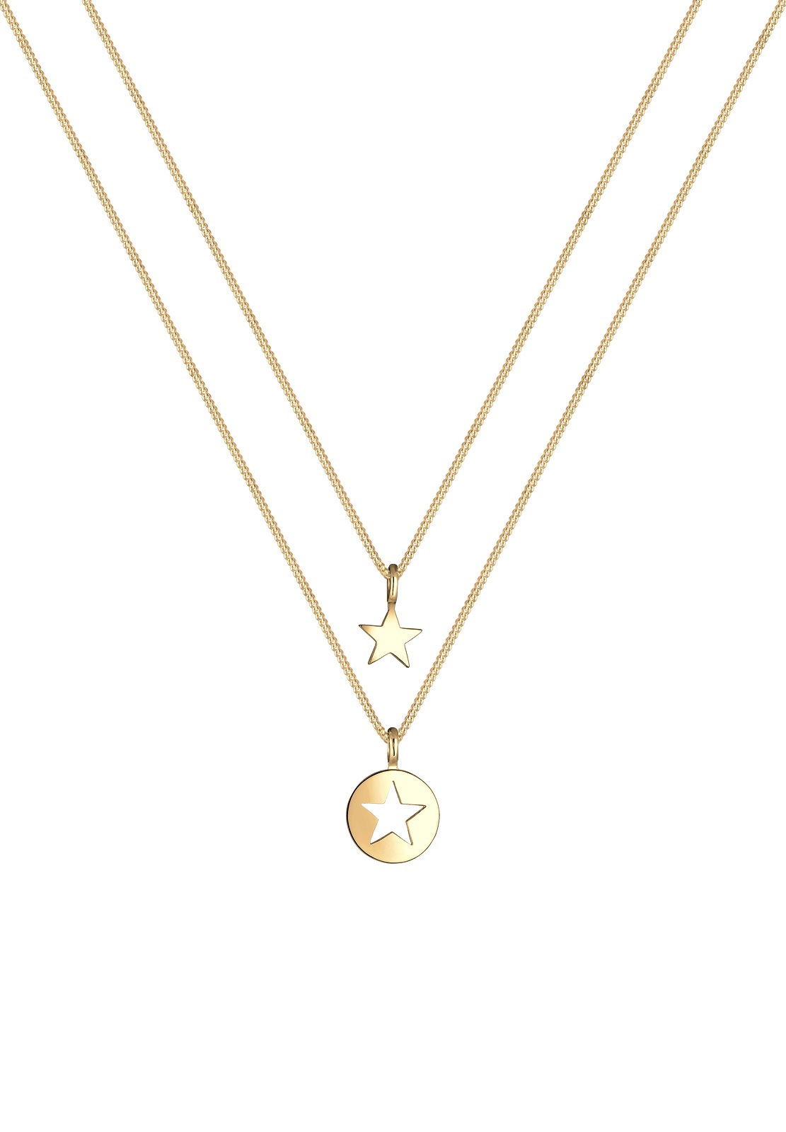 Elli Schmuckset »Mutter Tochter Stern Anhänger 925 Sterling Silver«