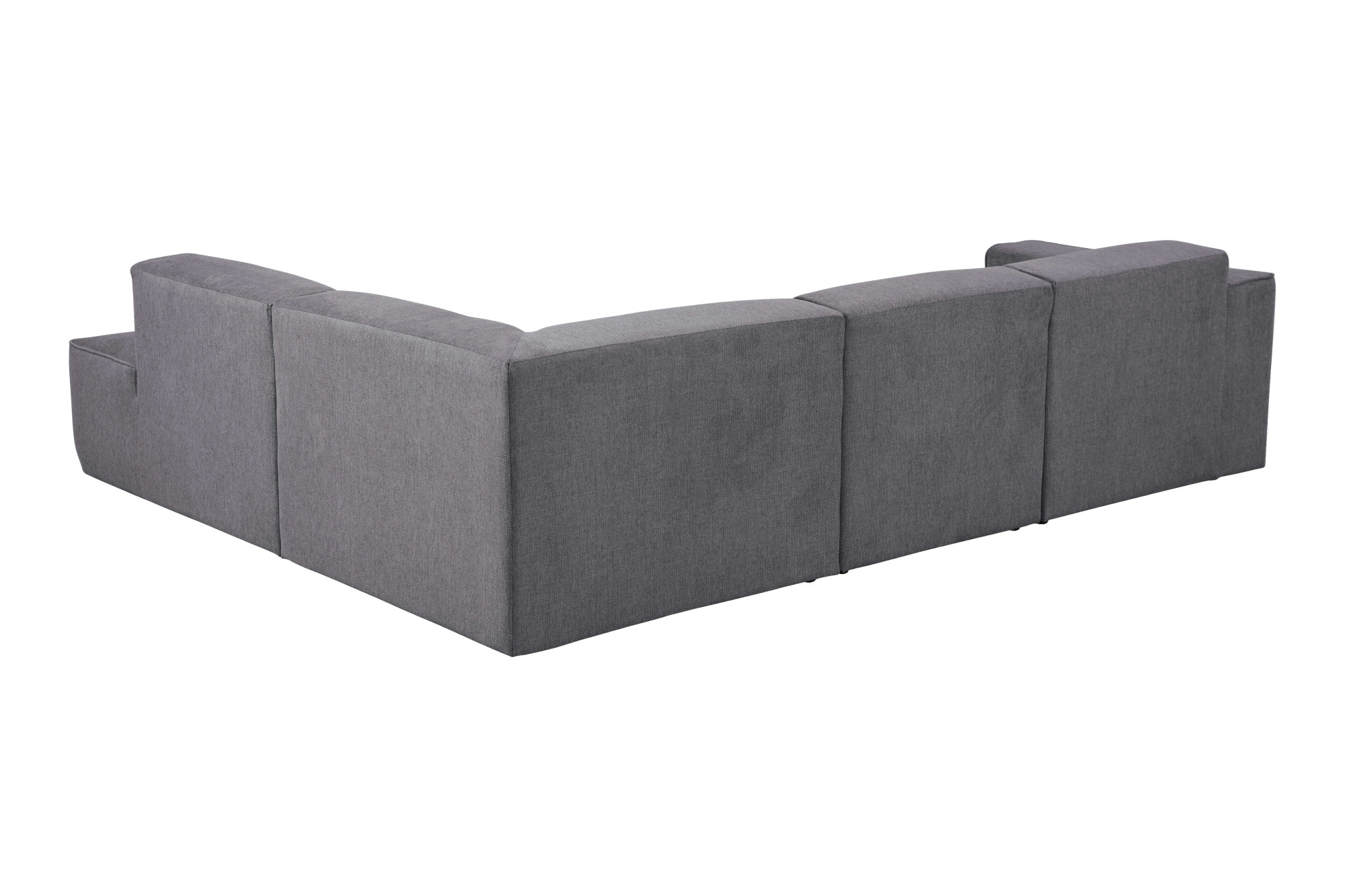 andas Ecksofa »Noord mit Kedernaht, Breite 282 cm«, Cord, Struktur, Webstoff, mit Wellenunterfederung, Massivholzrahmen