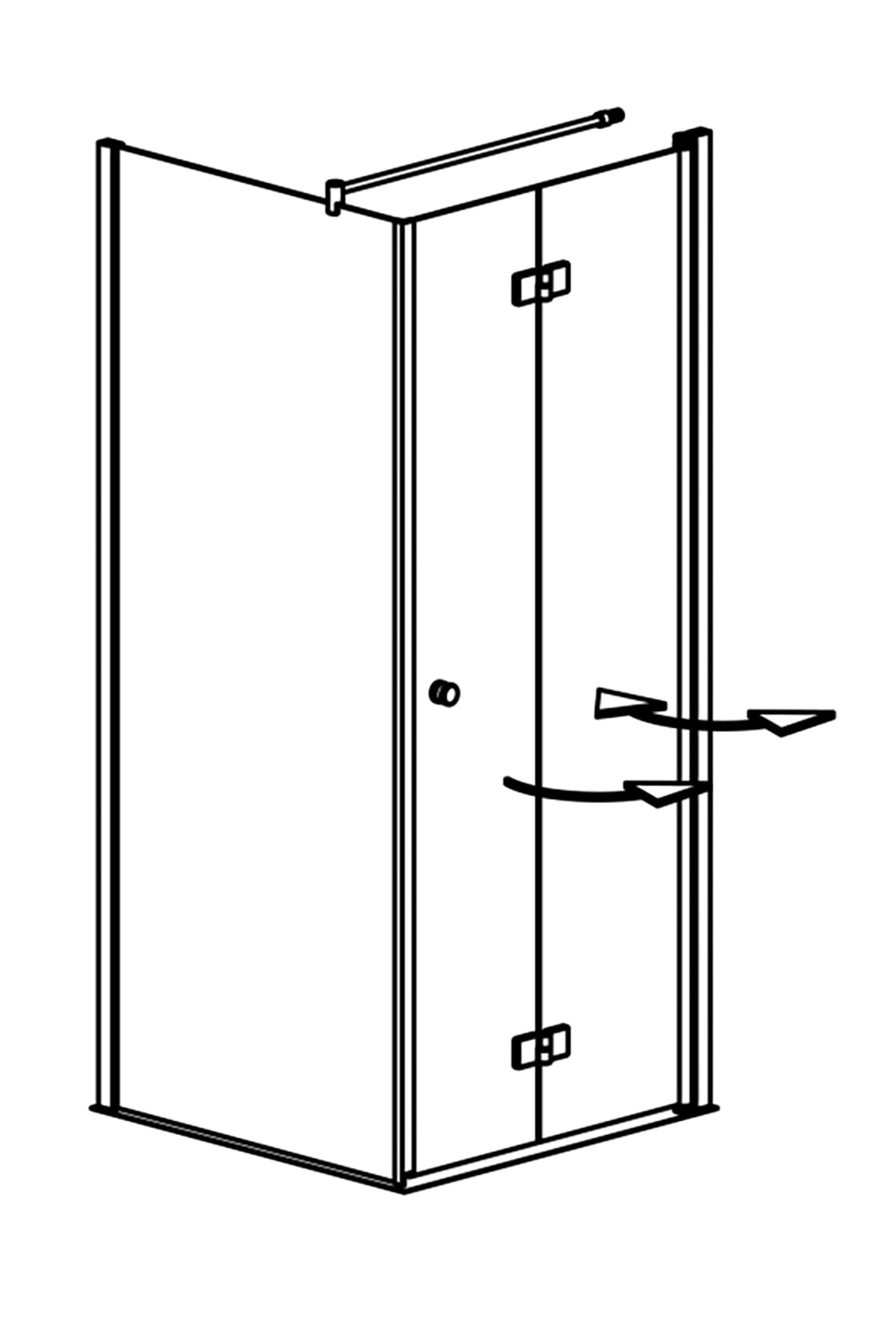 maw by GEO Eckdusche »AF400« mit Falttür