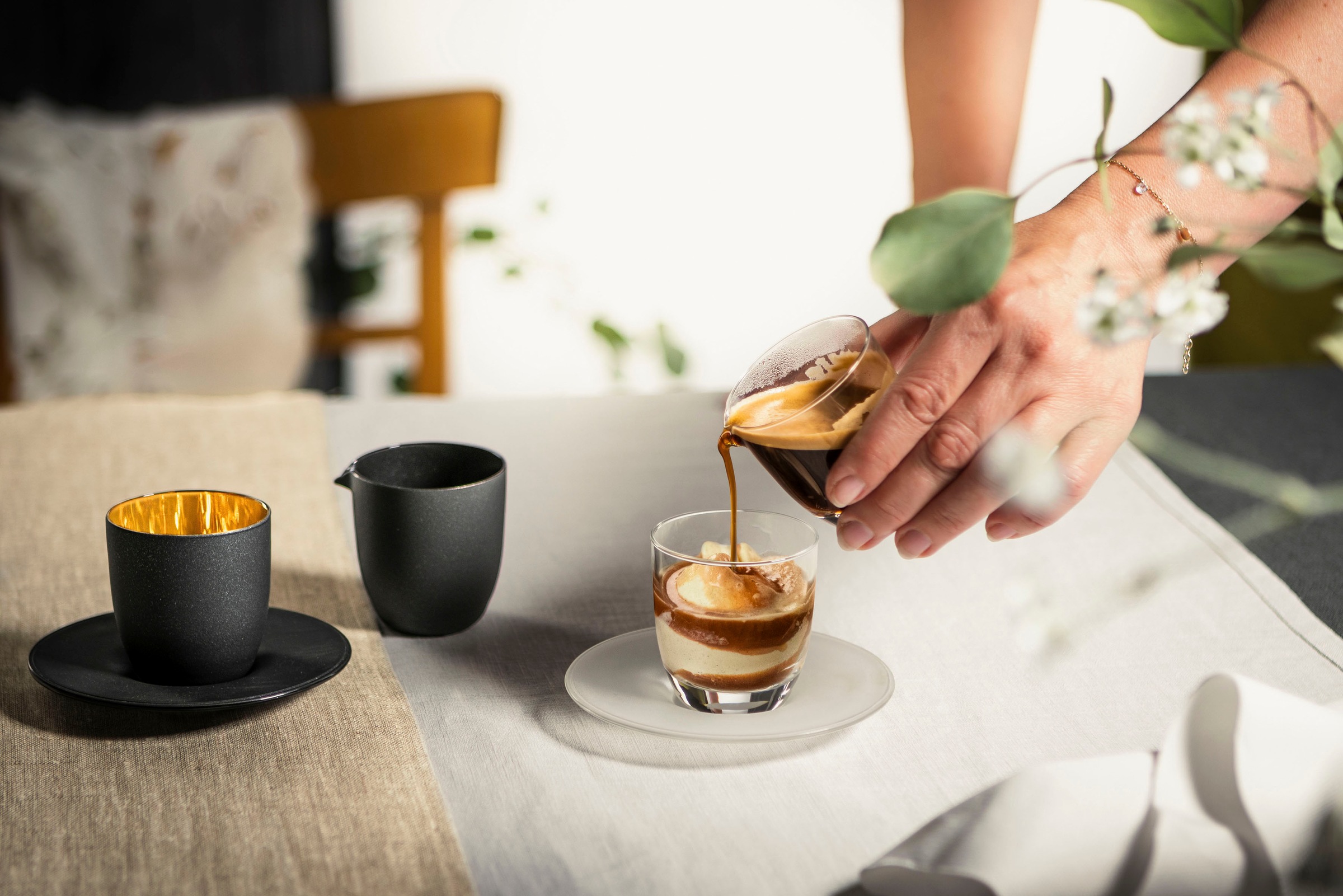 Eisch Germany Espressoglas »Affogato al caffè Glas 109/5 mit Kännchen«, (Se günstig online kaufen