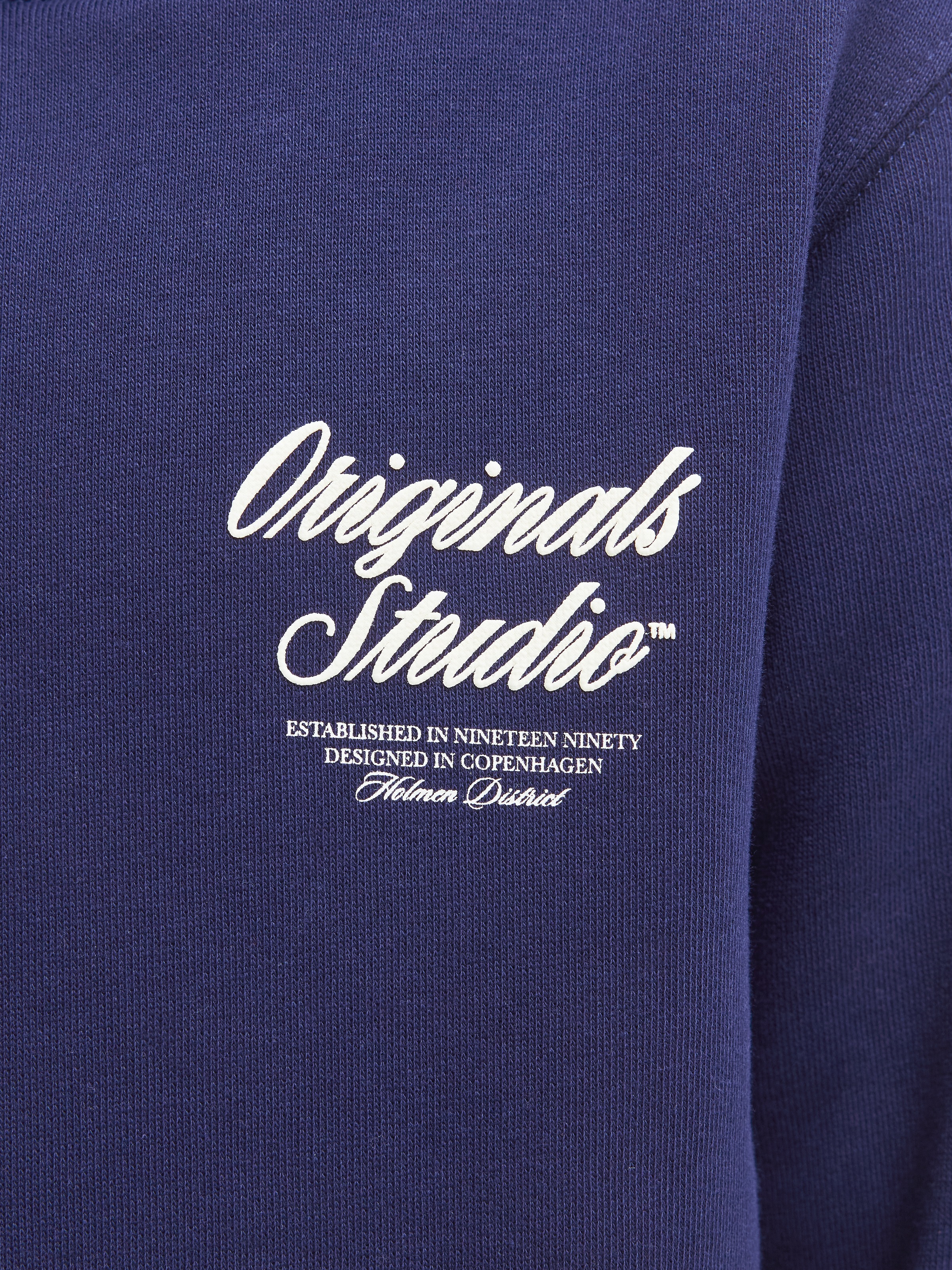 Jack & Jones Junior Kapuzensweatshirt »JORNORREBRO TYPO BACK SWEAT HOOD SN JNR«