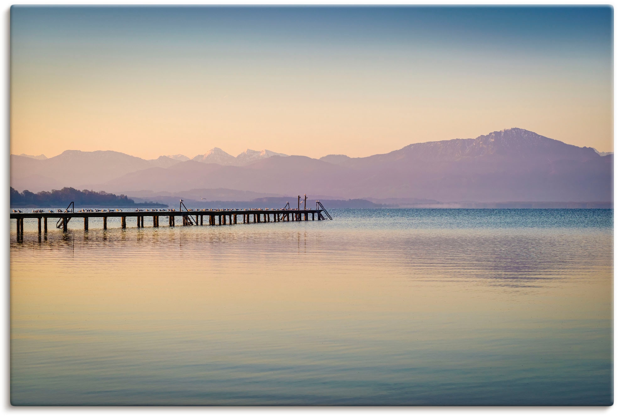 Artland Wandbild »Morgen am Chiemsee«, Seebilder, (1 St.), als Alubild, Out günstig online kaufen