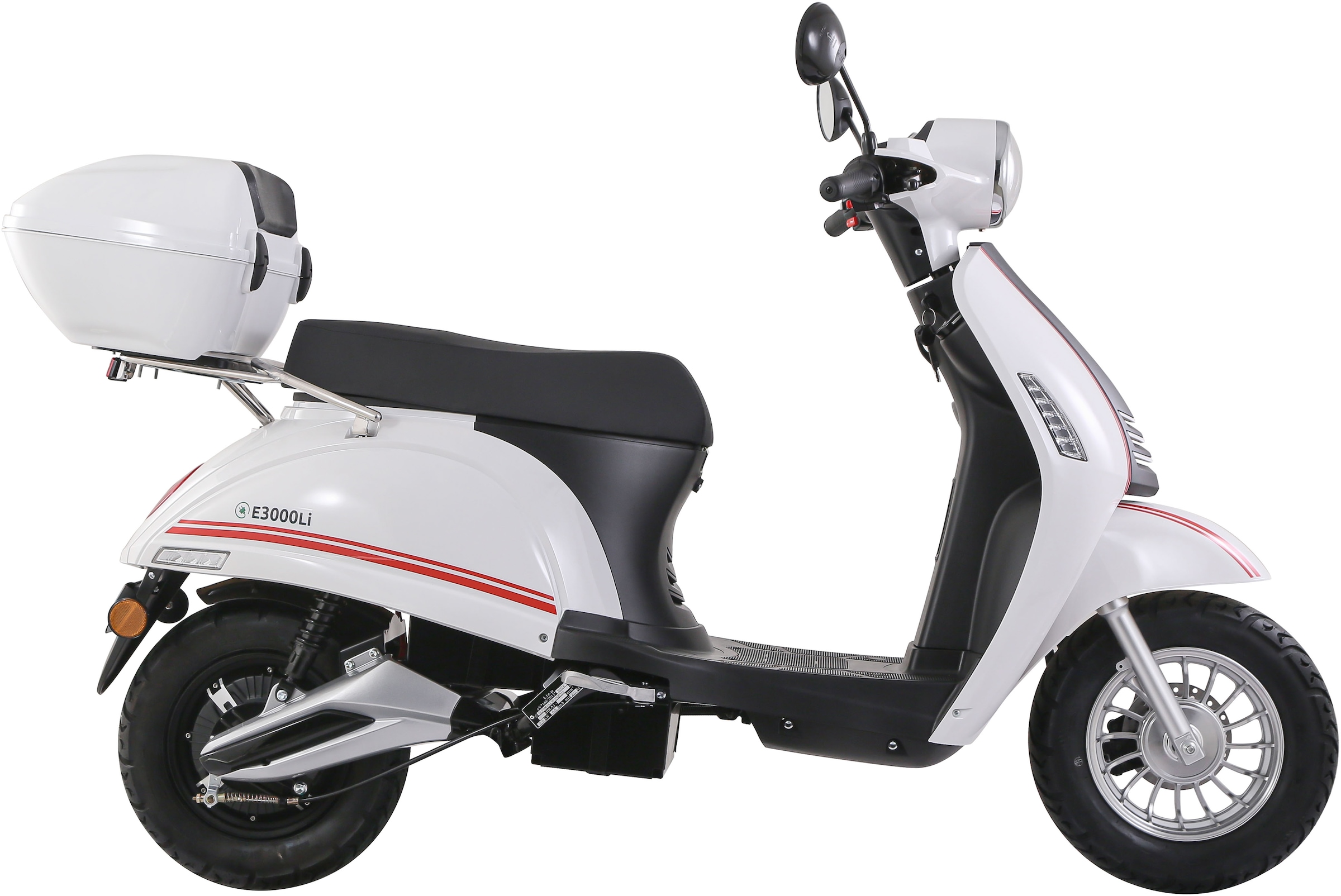 Luxxon E-Motorroller »E3000Li«, bis zu 45 km Reichweite, Lithium-Ionen-Akku, mit Straßenzulassung