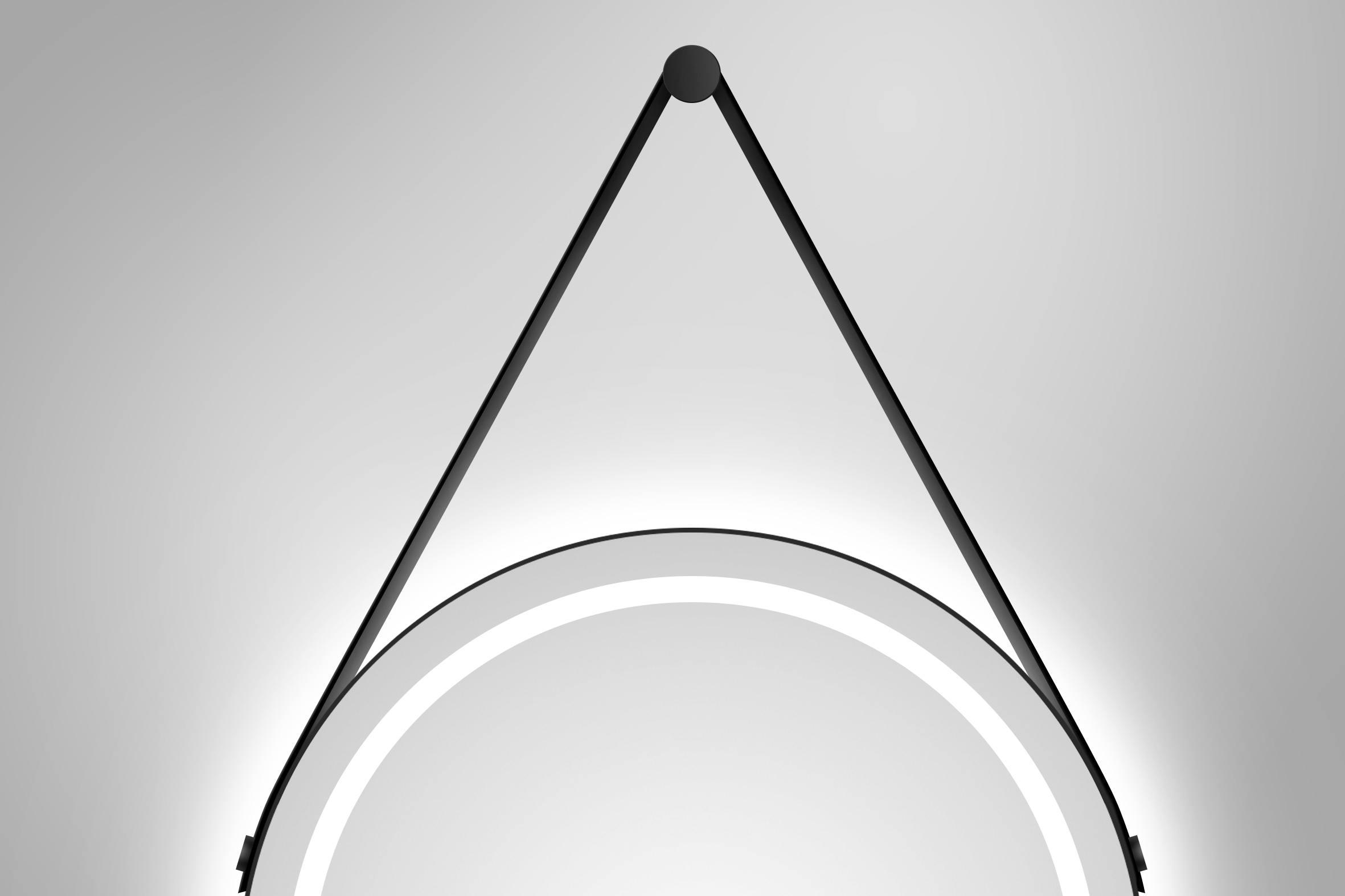 Talos Spiegel »TALOS CORVIA«, austauschbare LED Beleuchtung, Shine in matt, Ø50 cm