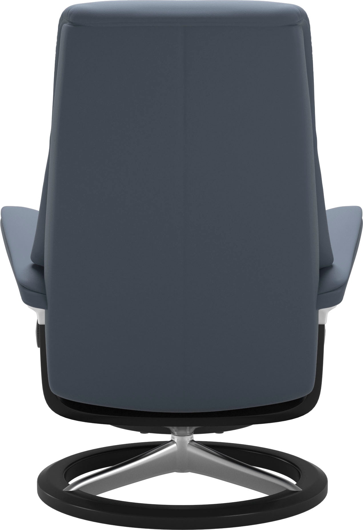 Stressless® Relaxsessel »View«, (Set, Relaxsessel mit Hocker), mit Signature Base, Größe M,Gestell Schwarz