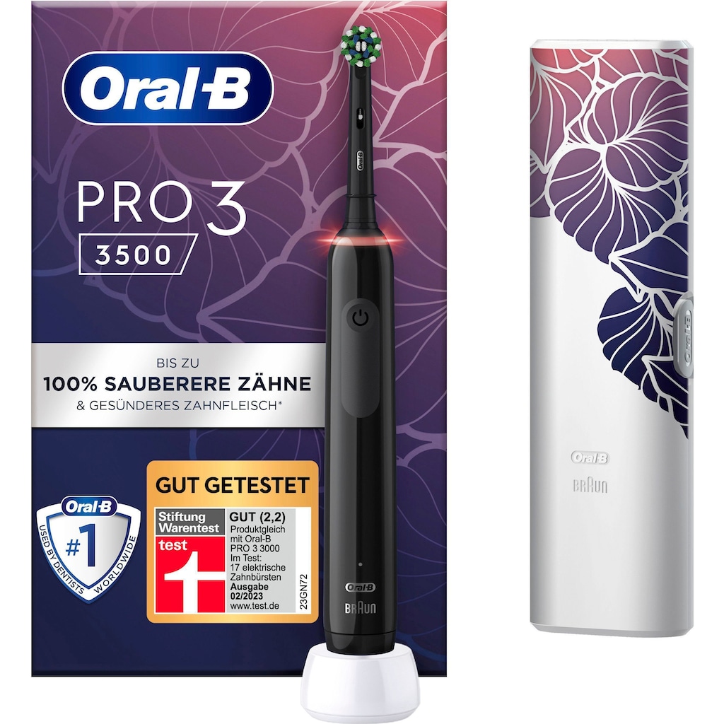 Oral-B Elektrische Zahnbürste »PRO 3 3500«, 1 St. Aufsteckbürsten