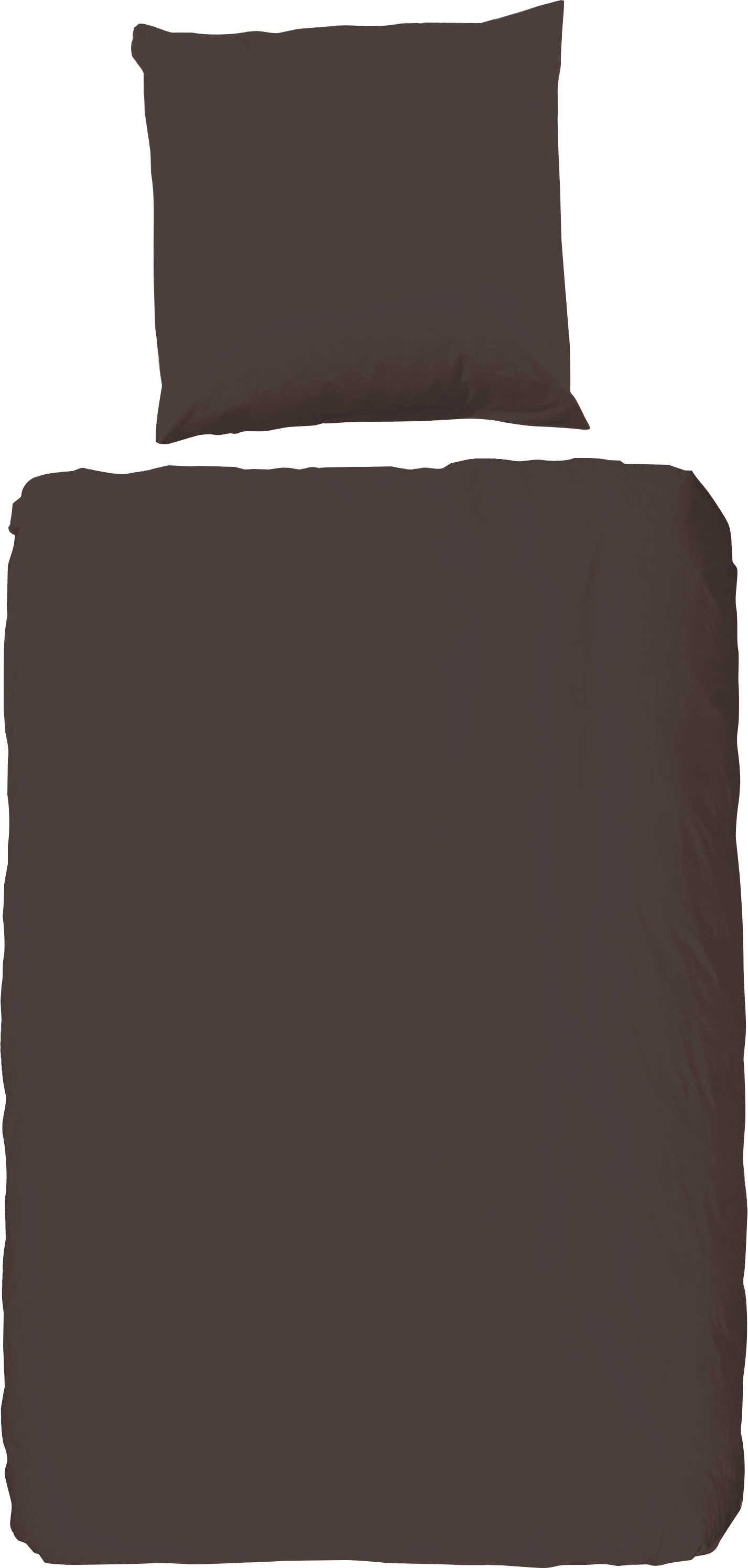 hip Bettwäsche »Hip Uni« 2 Stk. 100% Baumwolle, Mako-Satin, 135x200, Unifarben Weiß, Reißverschluss
