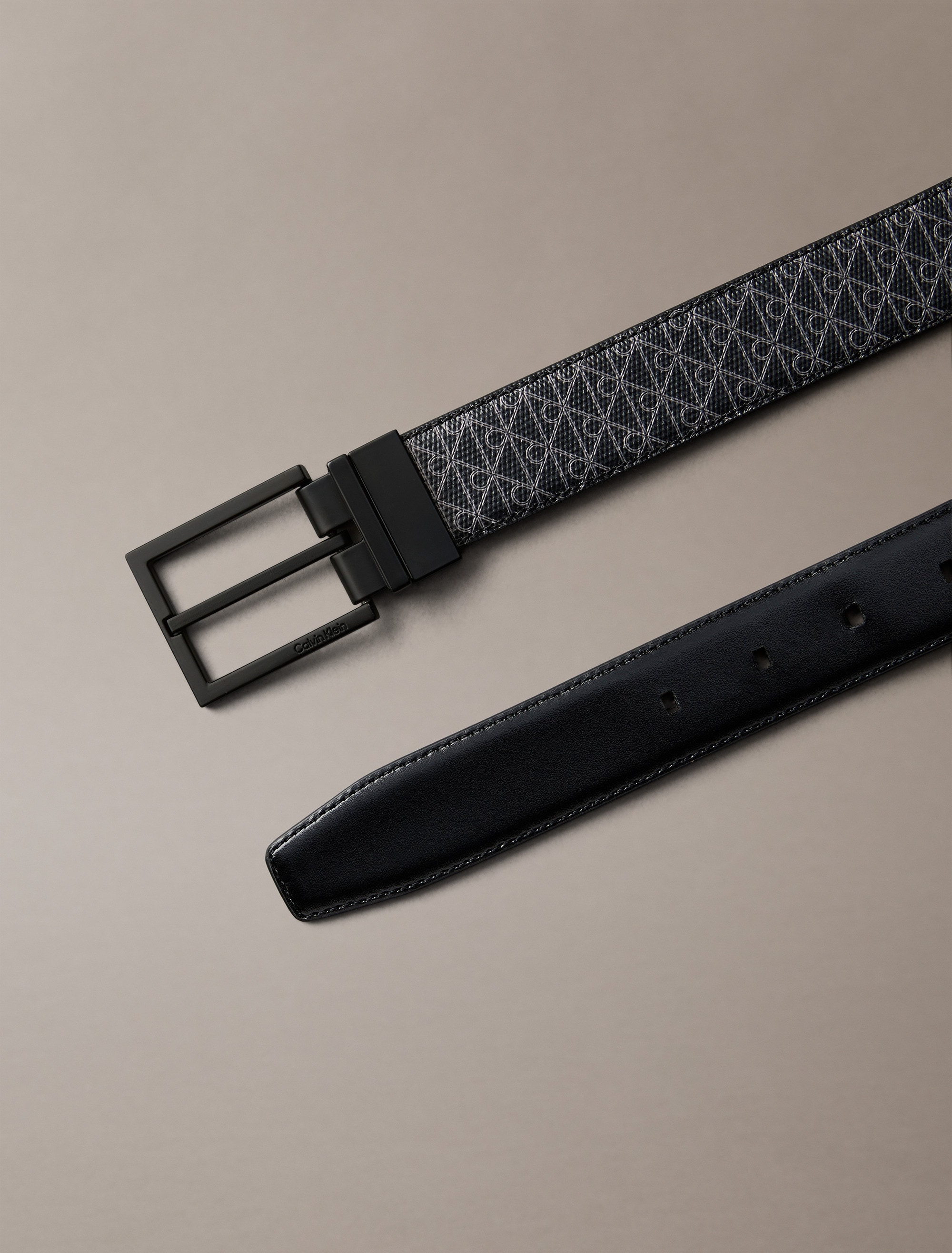Calvin Klein Synthetikgürtel »SQUARE BUCKLE 32MM REV«, Größenverstellbar