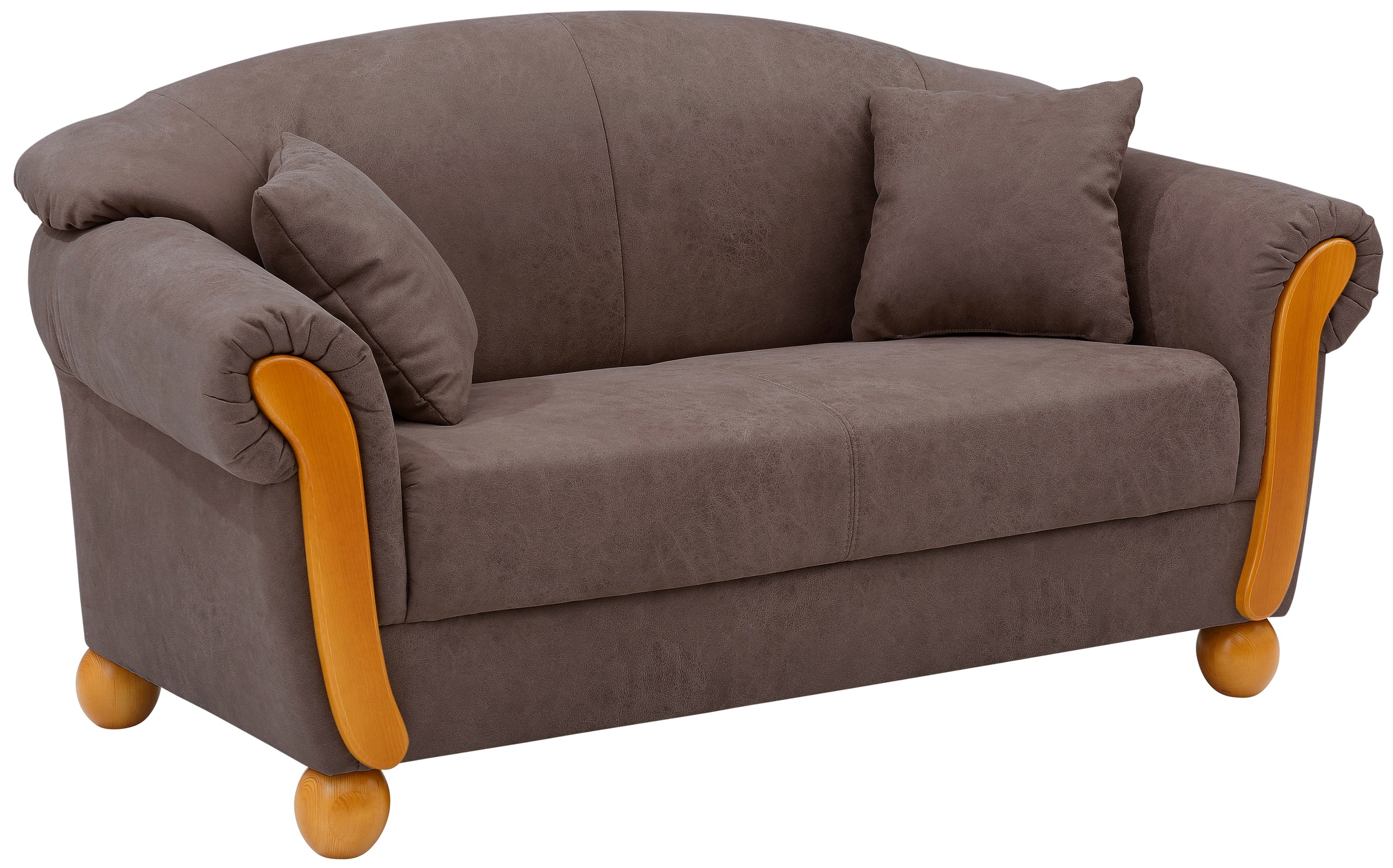 Home affaire 2-Sitzer "Milano Vintage" mit Federkern, Bezug in Lederoptik, günstig online kaufen