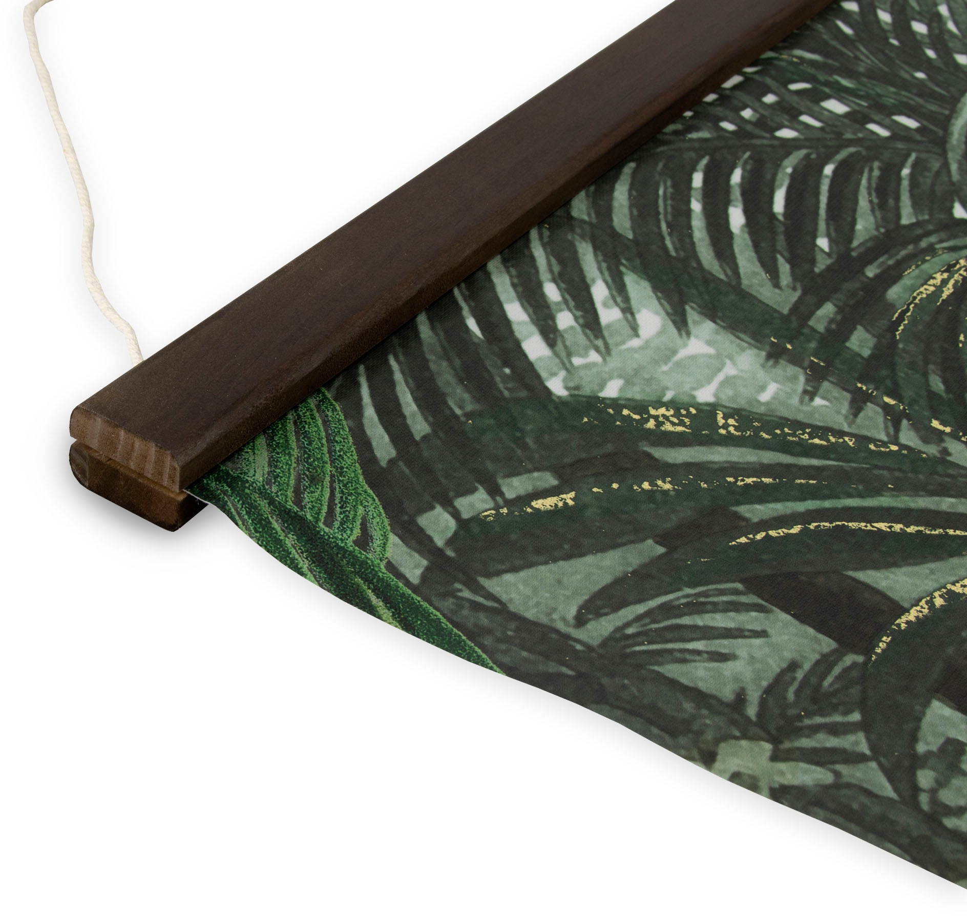 Art for the home Leinwandbild »Jungle Landschaft Grun«, (1 St.), Luxus Kakemono Leinen Wandposter 100x70cm