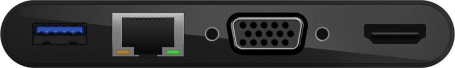 Belkin Video-Adapter »USB-C-Multimedia-Adapter«, USB-C zu HDMI-RJ-45 (Ethernet)-VGA-USB 3.0 Typ A, 15 cm