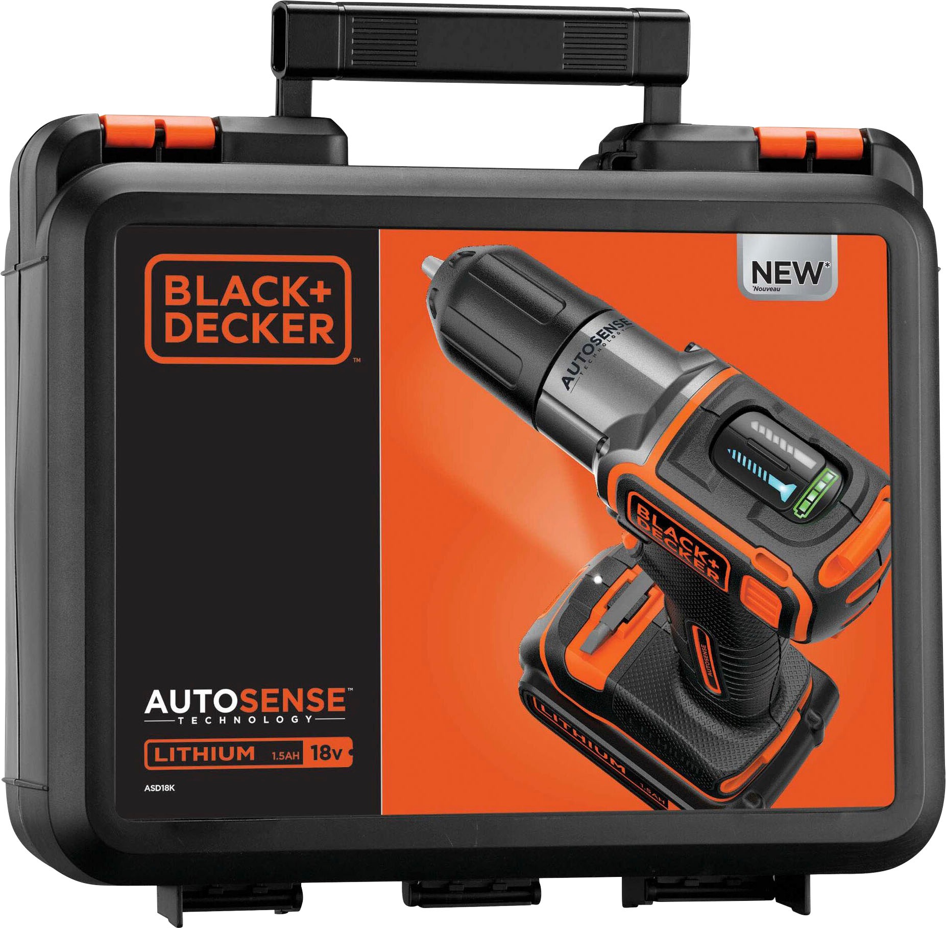 3. Bild von Black + Decker Akku-Bohrschrauber »ASD18K«, (5 tlg.), mit Akku und Ladegerät