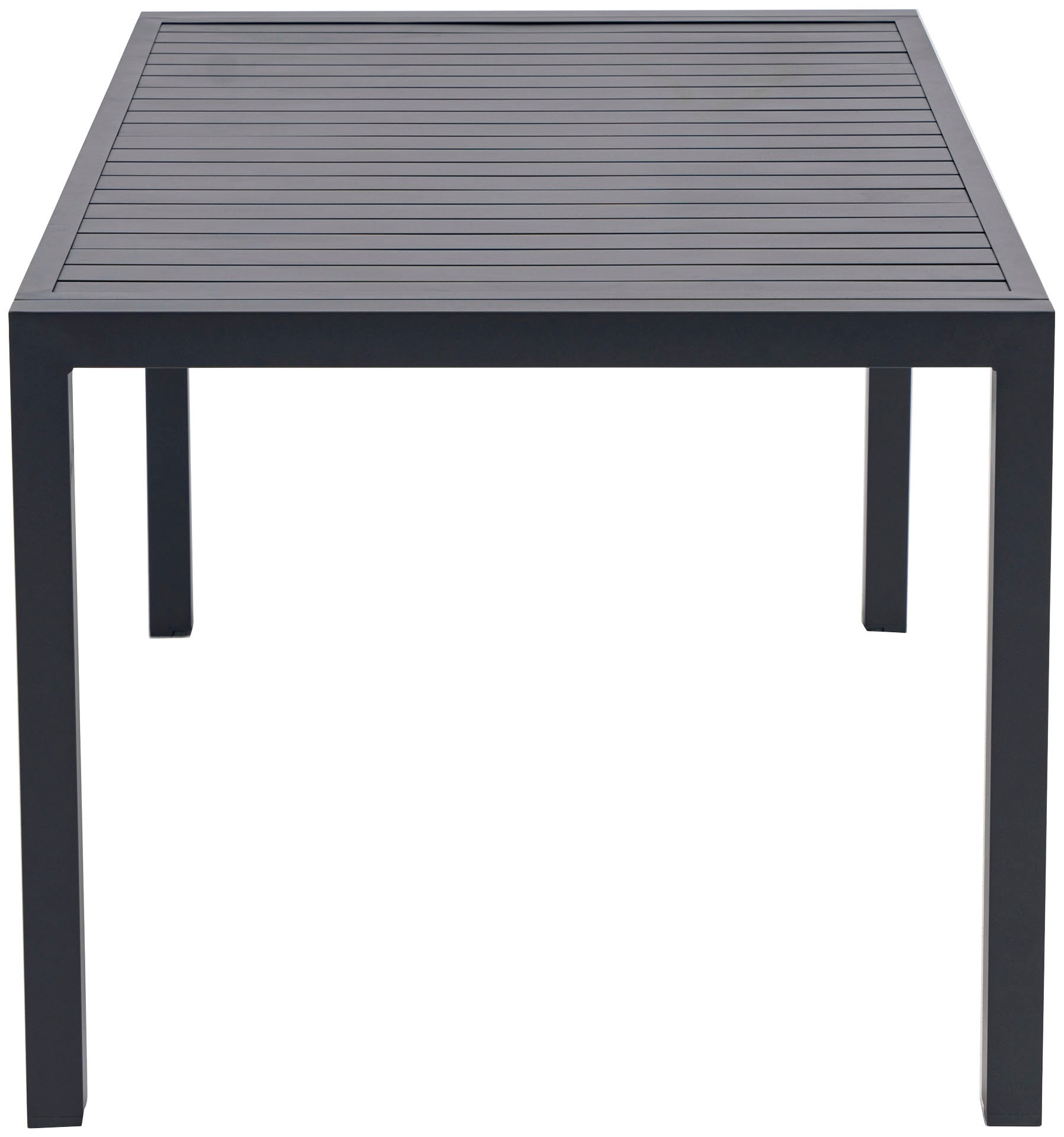 KONIFERA Garten-Essgruppe »Messina«, (Set, 7 tlg., 6x Sessel, 1x Tisch 160x90x74 cm, Aluminium, Textilgewebe), klappbar, 7-fach verstellbare Rückenlehne, Tischplatte aus Alulatten