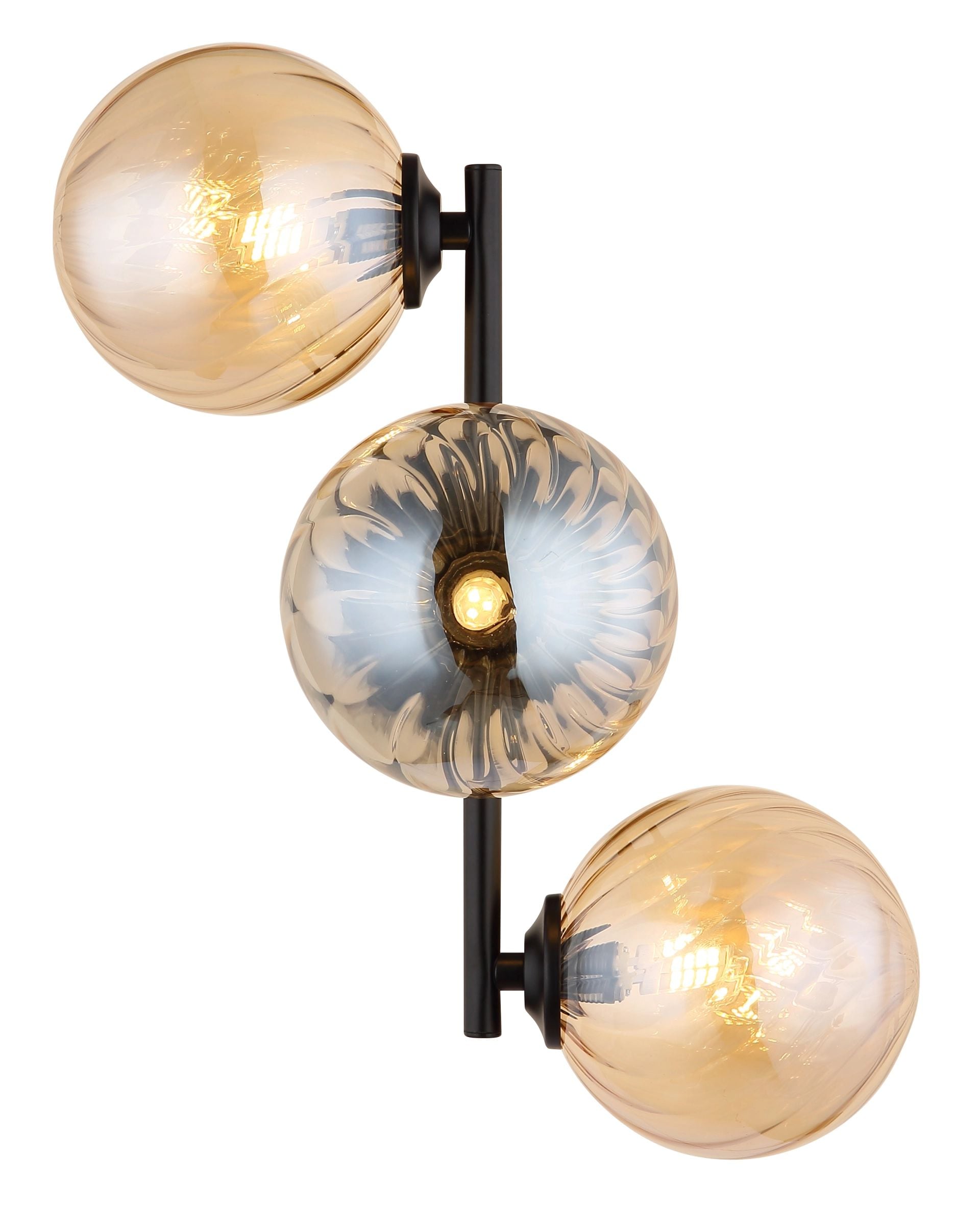 GLOBO LIGHTING LED Wandleuchte »CONOR«, 3 flammig, Leuchtmittel G9 | ohne Leuchtmittel, Glaskugeln