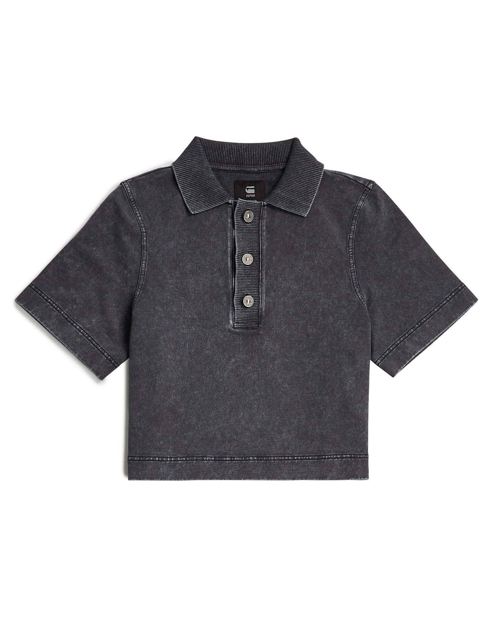 G-STAR Longpullover »Overdyed Polo Sweater«