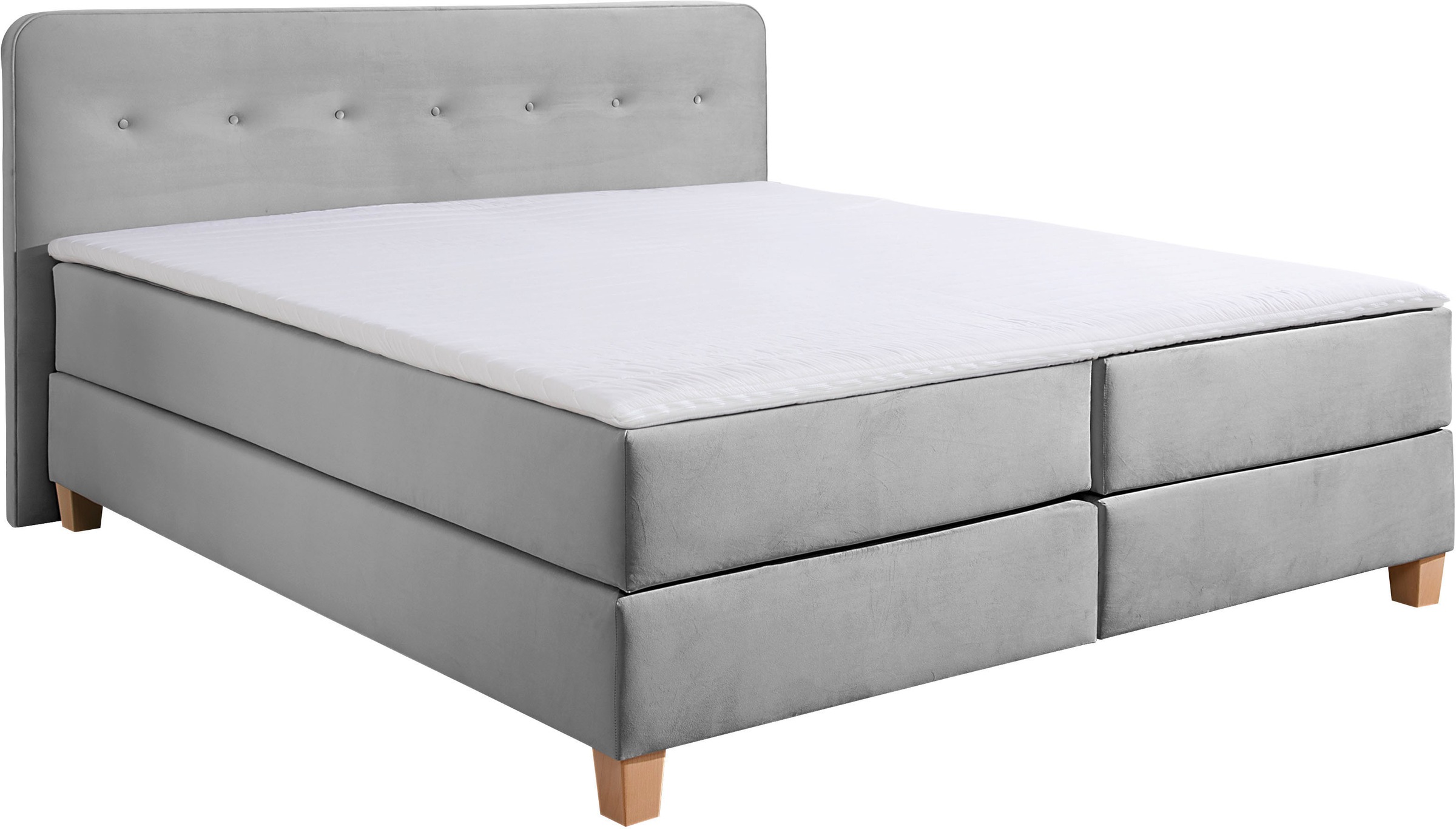 Home affaire Boxspringbett "Fargo" inkl. Topper, in 3 Matratzenarten, in Sa günstig online kaufen