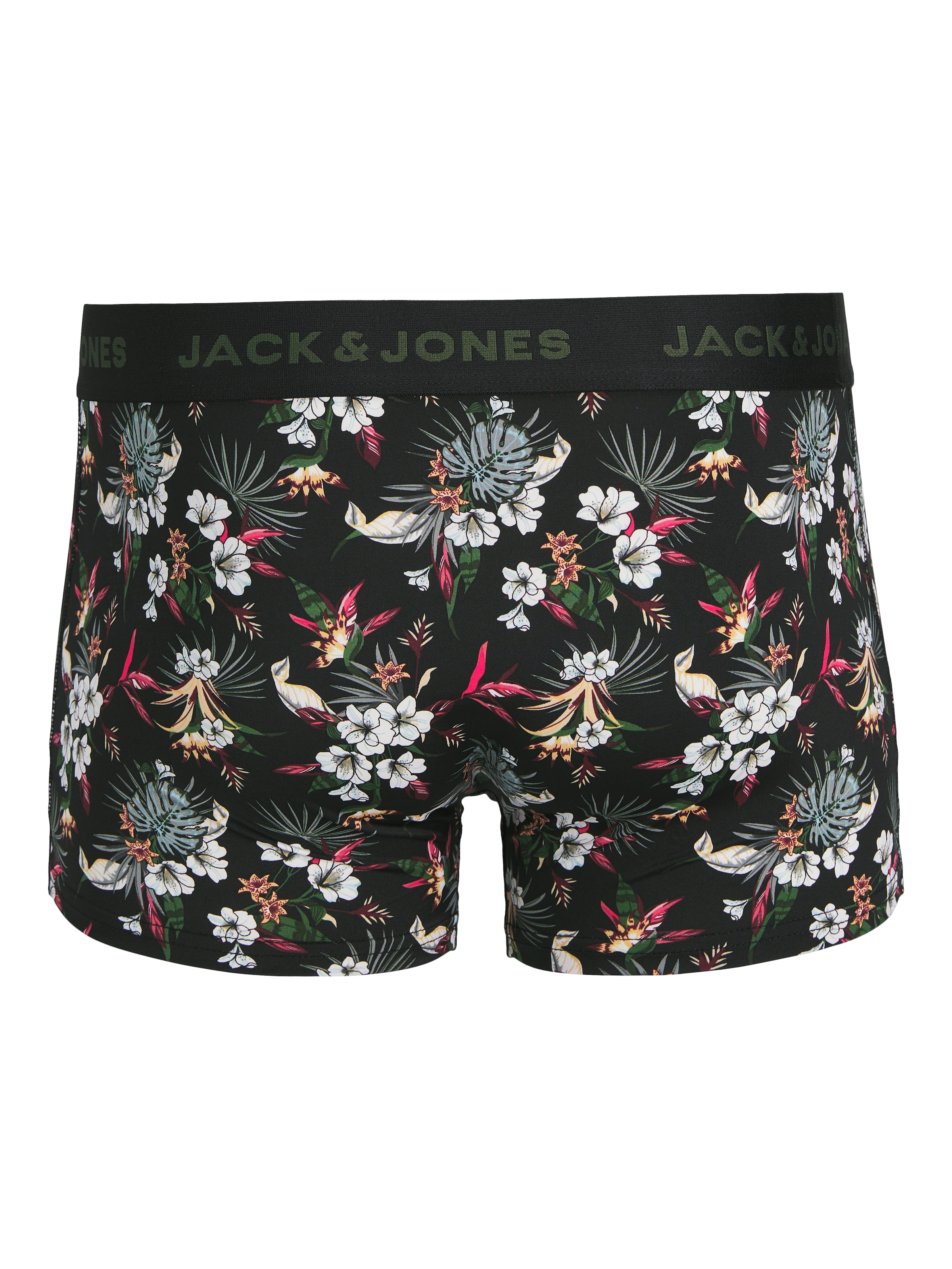 Jack & Jones Funktionsboxer »JACFLOWER aus Microfaserqualität und schnelltrocknendem Material«, 3 Stk. unifarben mit Farbeinsatz, modisch, eng anliegend, Microfaser