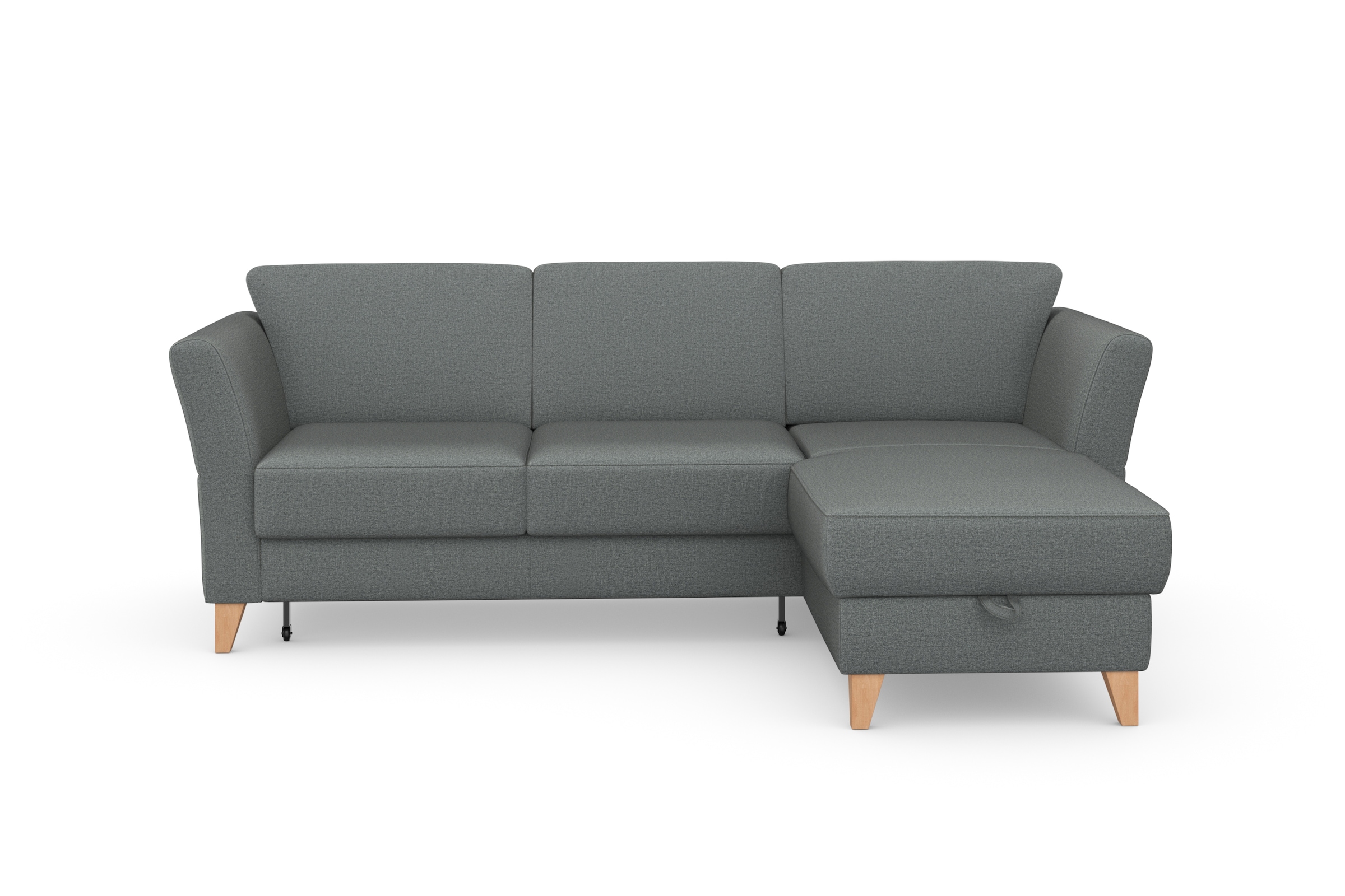 sit&more Ecksofa »Visby L-Form«, Wahlweise mit Bettfunktion und Bettkasten, günstig online kaufen
