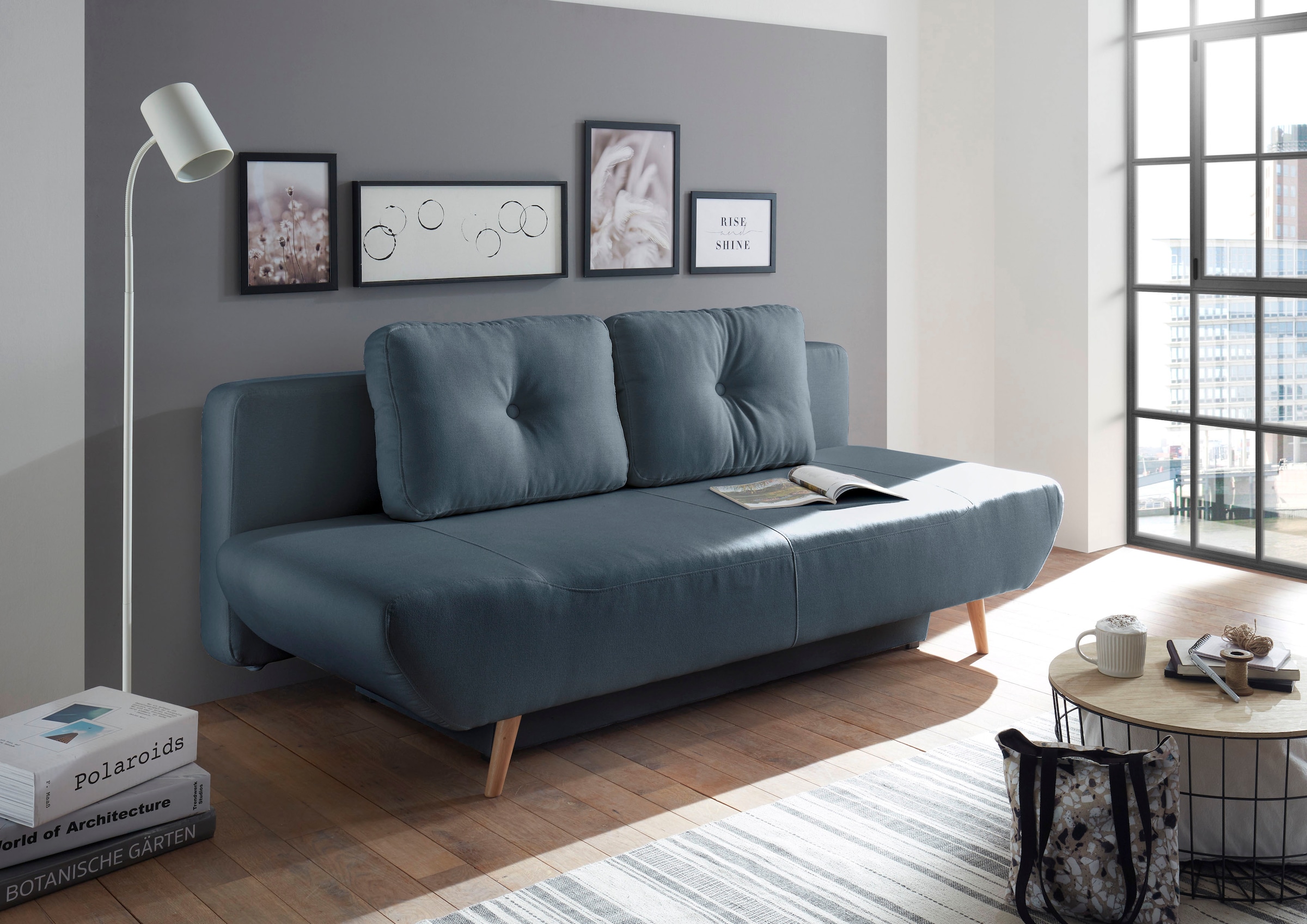 andas Schlafsofa »Segmon«, einfach in ein bequemes Bett umwandeln, inklusive Bettkasten