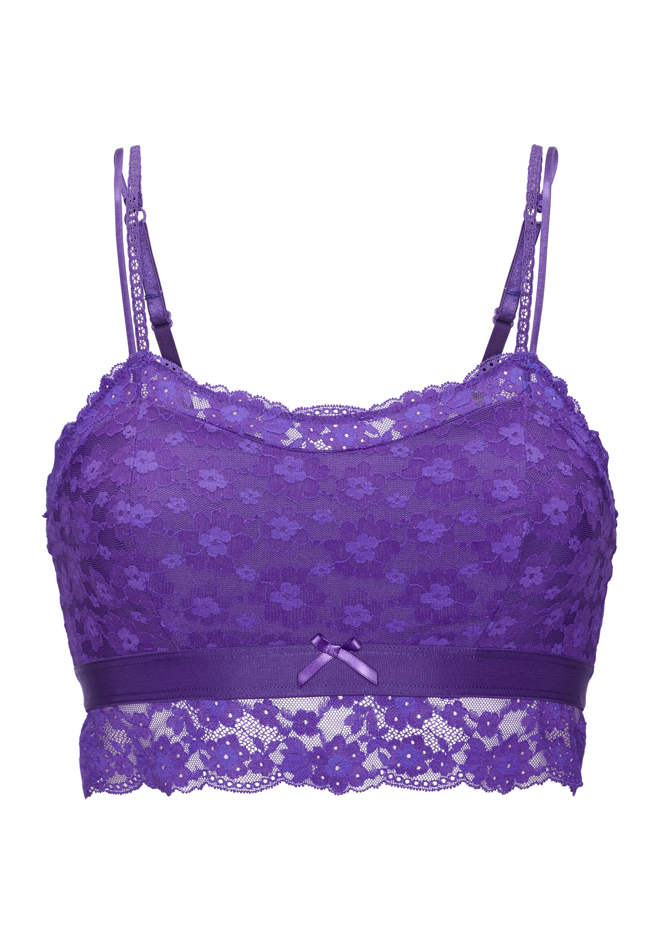 Vivance Bralette-BH, aus blumiger Spitze in leichter Longform, sexy Dessous