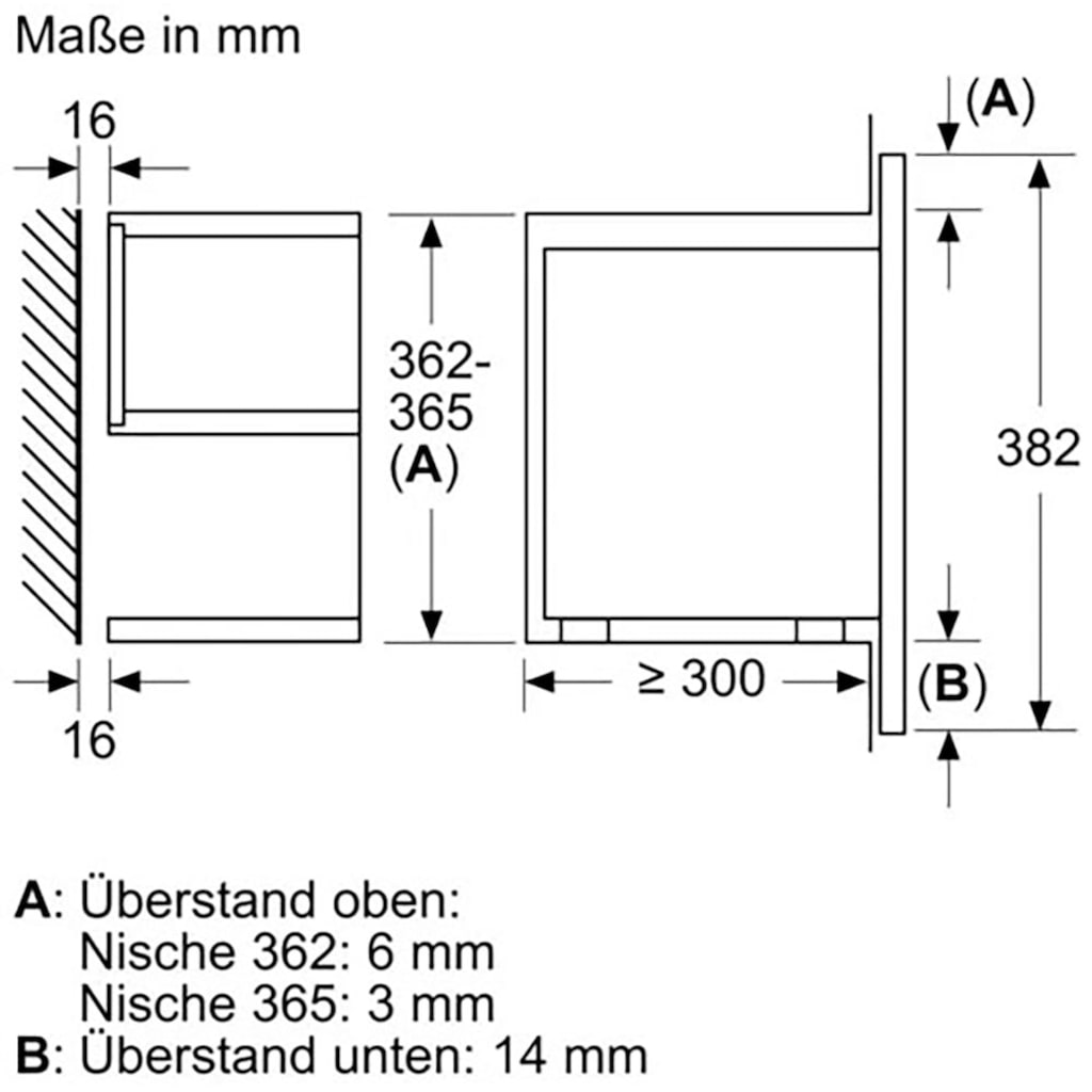 BOSCH Einbau-Mikrowelle »BFL7221B1«, Mikrowelle, 1220 W