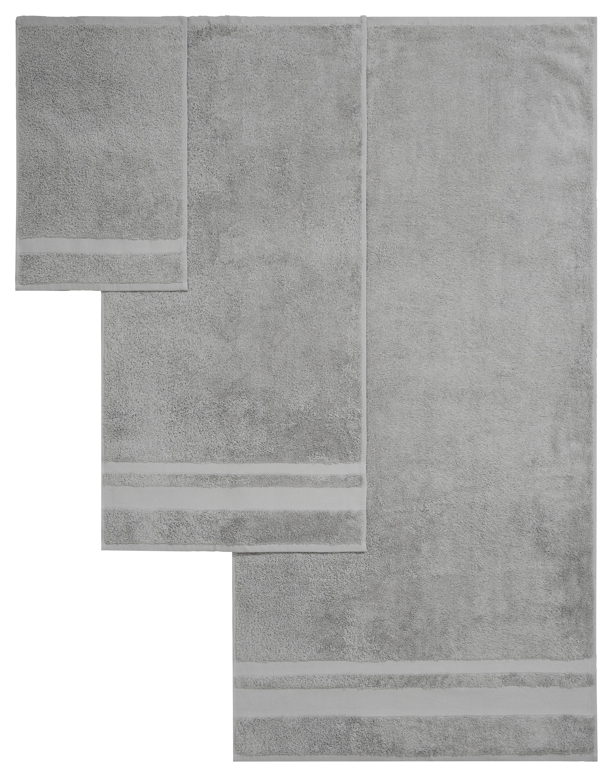 my home Handtuch Set »Vanessa, 10-tlg Handtuch-Set, in Standard- und Premium-Qualität, weich«, Set, 10 tlg., Walkfrottee, 100% Baumwolle, Duschtücher, Handtücher, Gästetücher, mit Bordüre