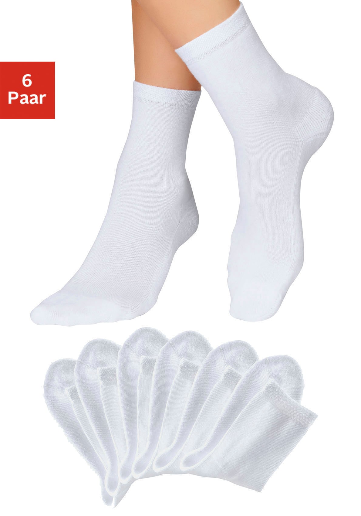 H.I.S Socken, (Set, 6 Paar), mit bequemem Frottee