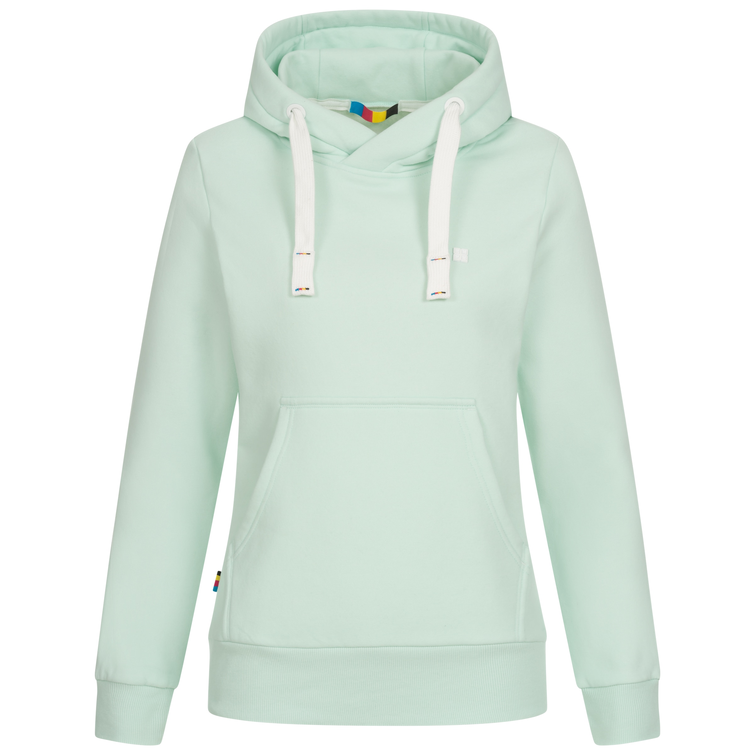 DEPROC Active Kapuzensweatshirt »HildaCMYK II WOMEN«, weiche Fleecejacke mit Kängurutasche
