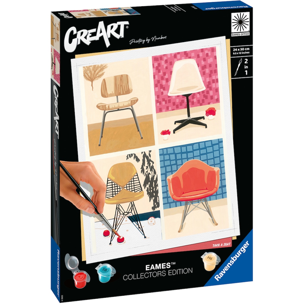 Ravensburger Malen nach Zahlen »CreArt, Take a Seat«, Made in Europe, FSC® - schützt Wald - weltweit