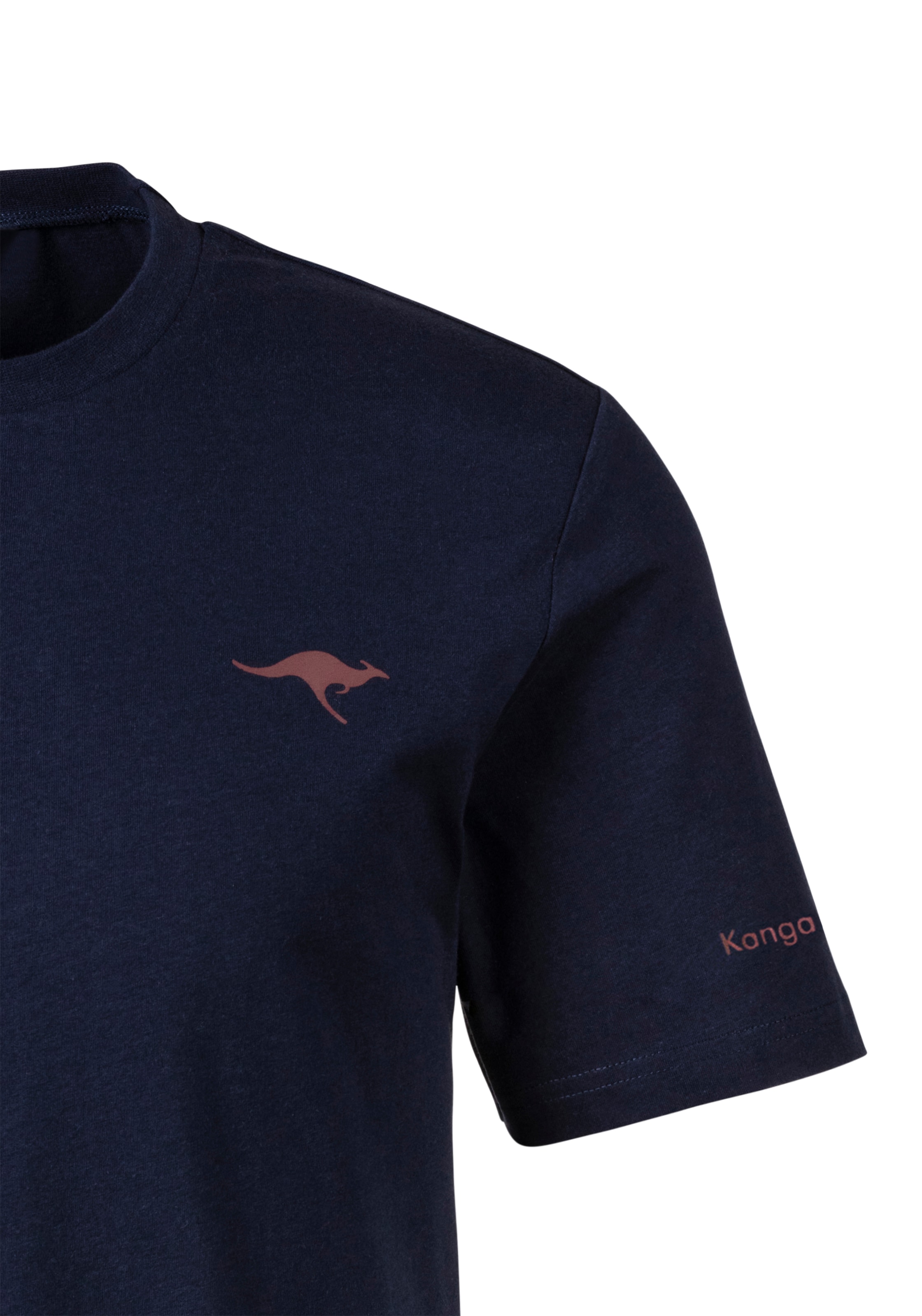 KangaROOS Kurzarmshirt, mit KangaROOS Print auf der Brust