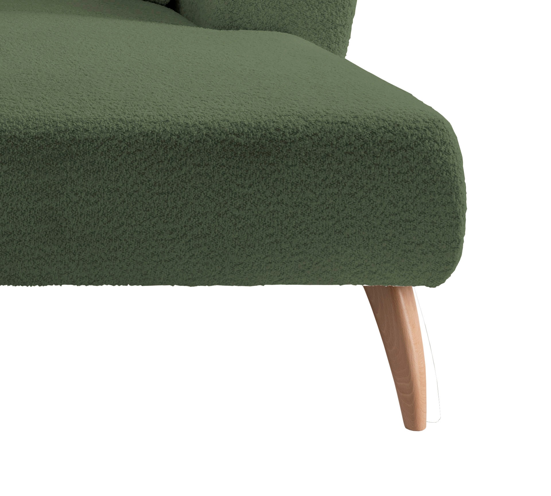 INOSIGN Ecksofa »Colori L-Form«, Holzfußfarbe wählbar, inkl. 4x Zierkissen