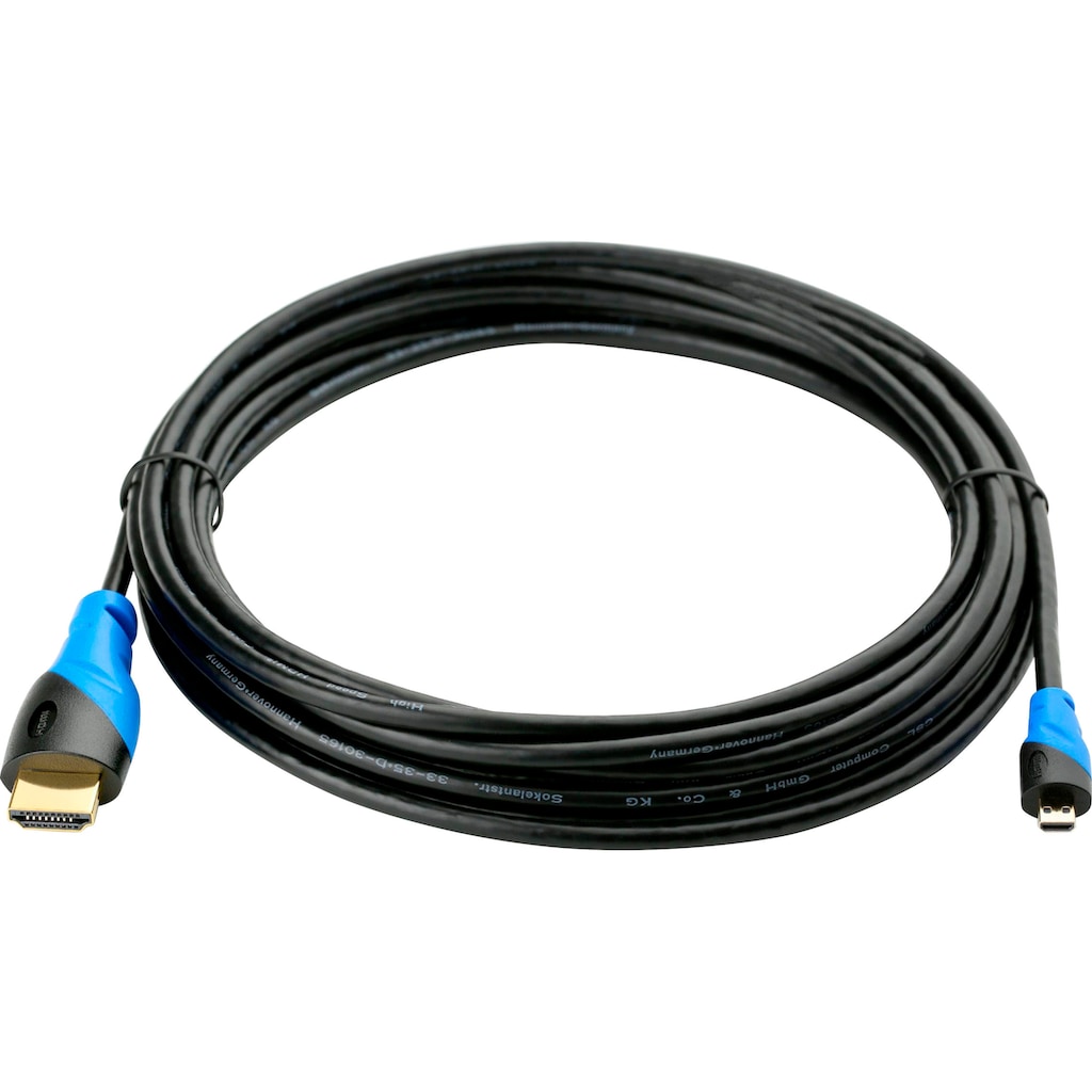 CSL Audio- & Video-Kabel »HDMI Kabel, 3-fach geschirmt, verschiedene Längen«, HDMI, 500 cm
