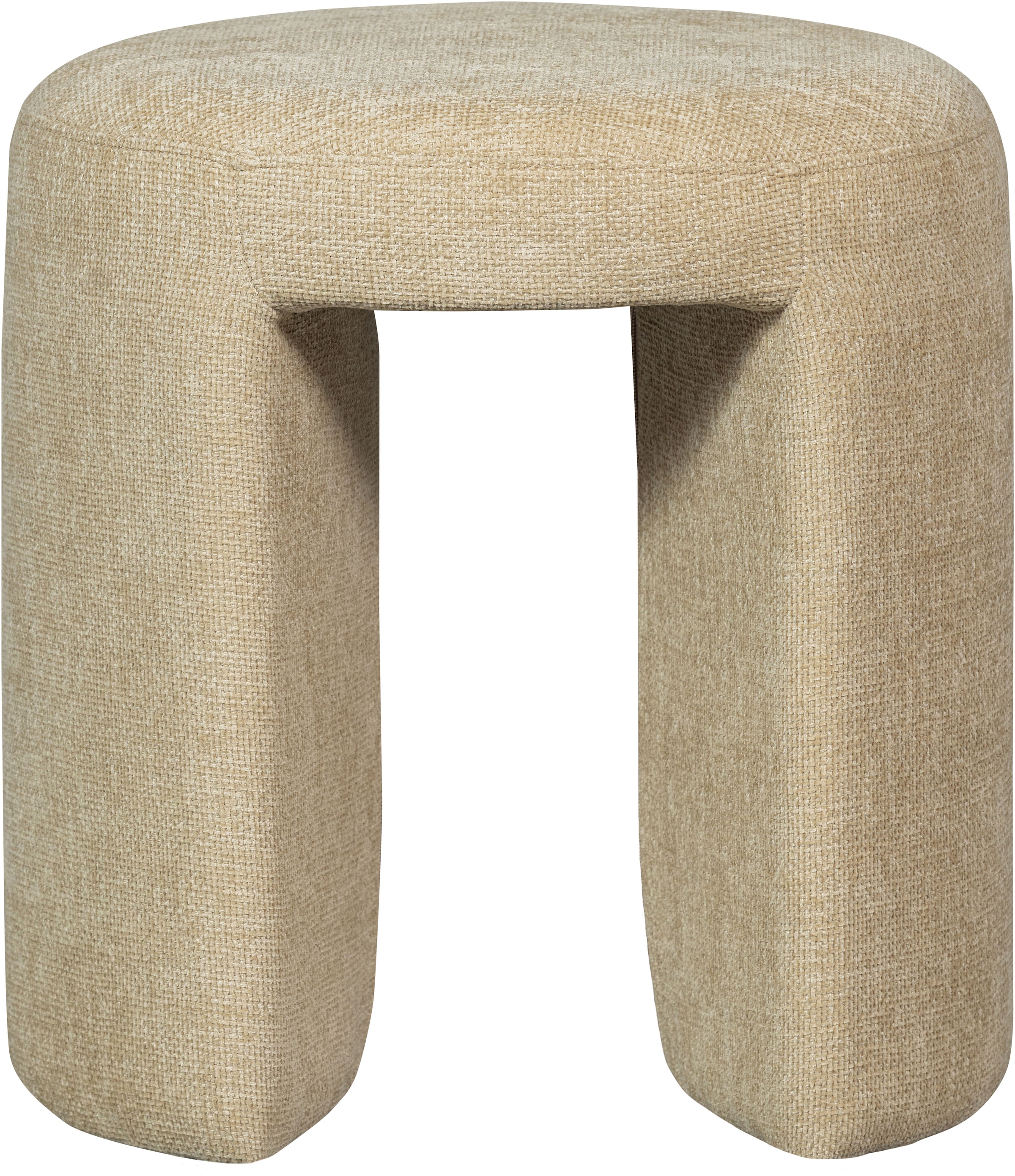 WOOOD Sitzhocker »Charlie kompakte Form, vollständig gepolstertes B 45 x T 45 x H 47 cm« Sehr hohe Verschleißfestigkeit, Tragkraft 100 kg, mittlere Sitzhöhe