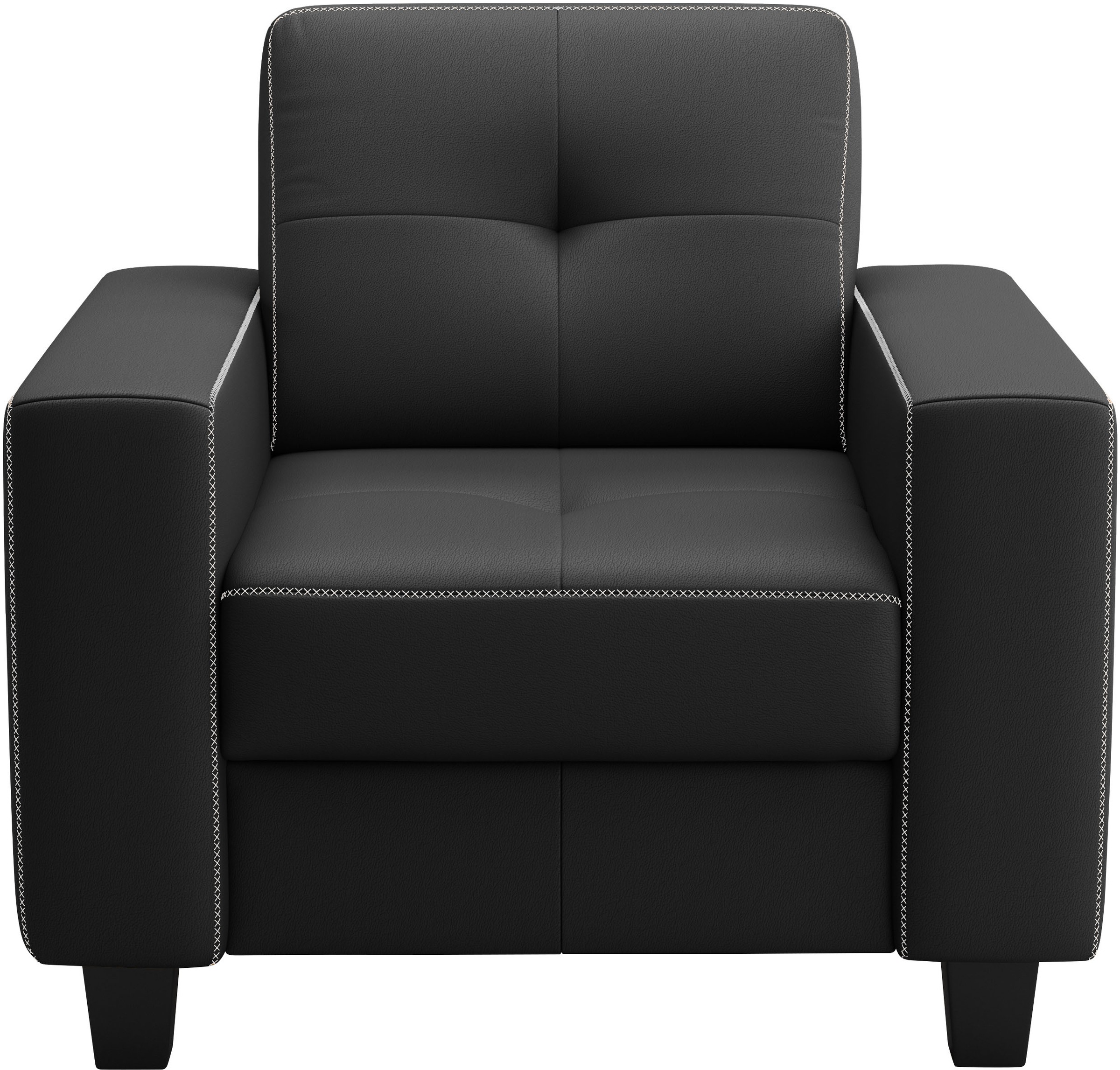 Home affaire Sessel »Varese« Kreuznaht in beige günstig online kaufen