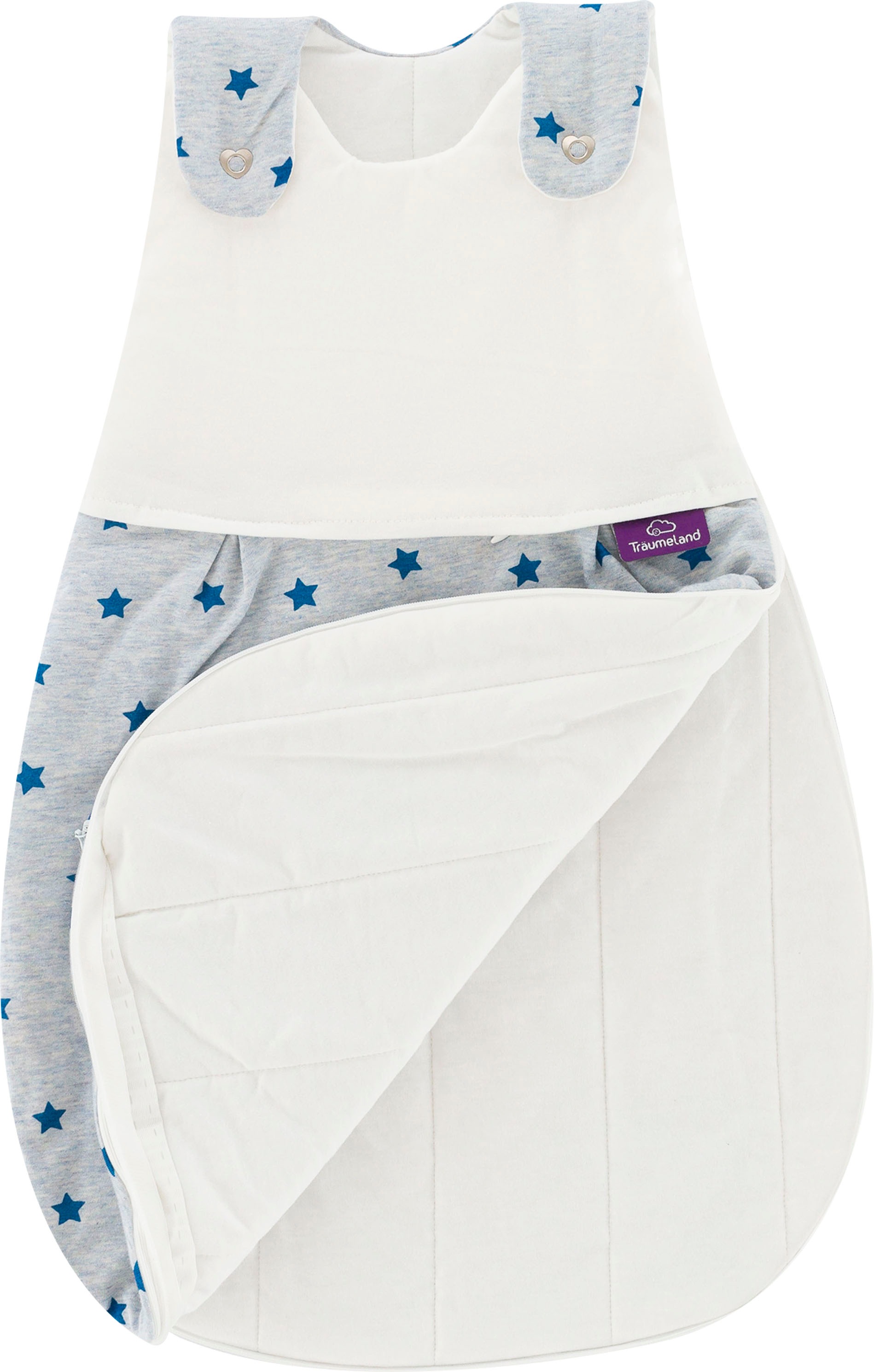 Träumeland Babyschlafsack »3tlg. Set LIEBMICH, Design Sternentraum blau«, (3 tlg.)