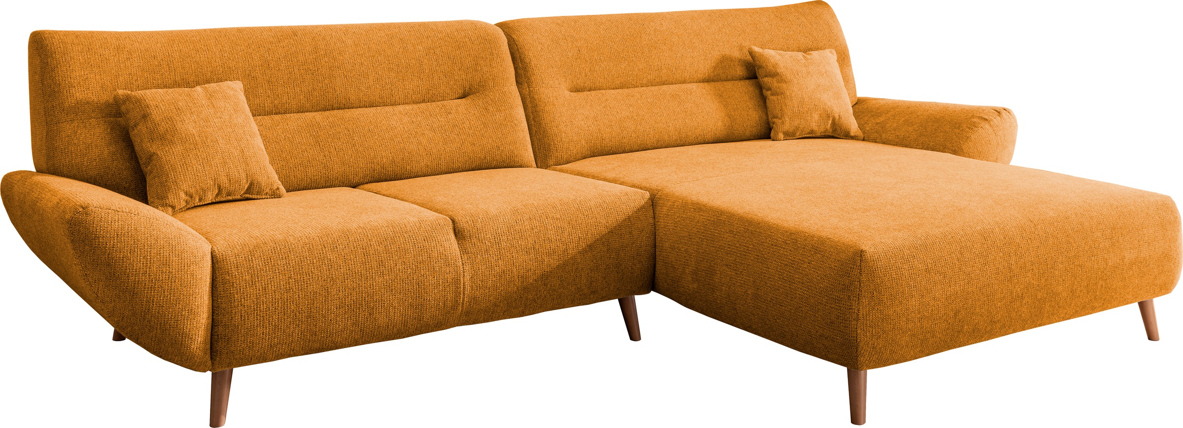INOSIGN Ecksofa »Drago, elegant und zeitlos, komfortabel, Holzfuß, L-Form«, günstig online kaufen