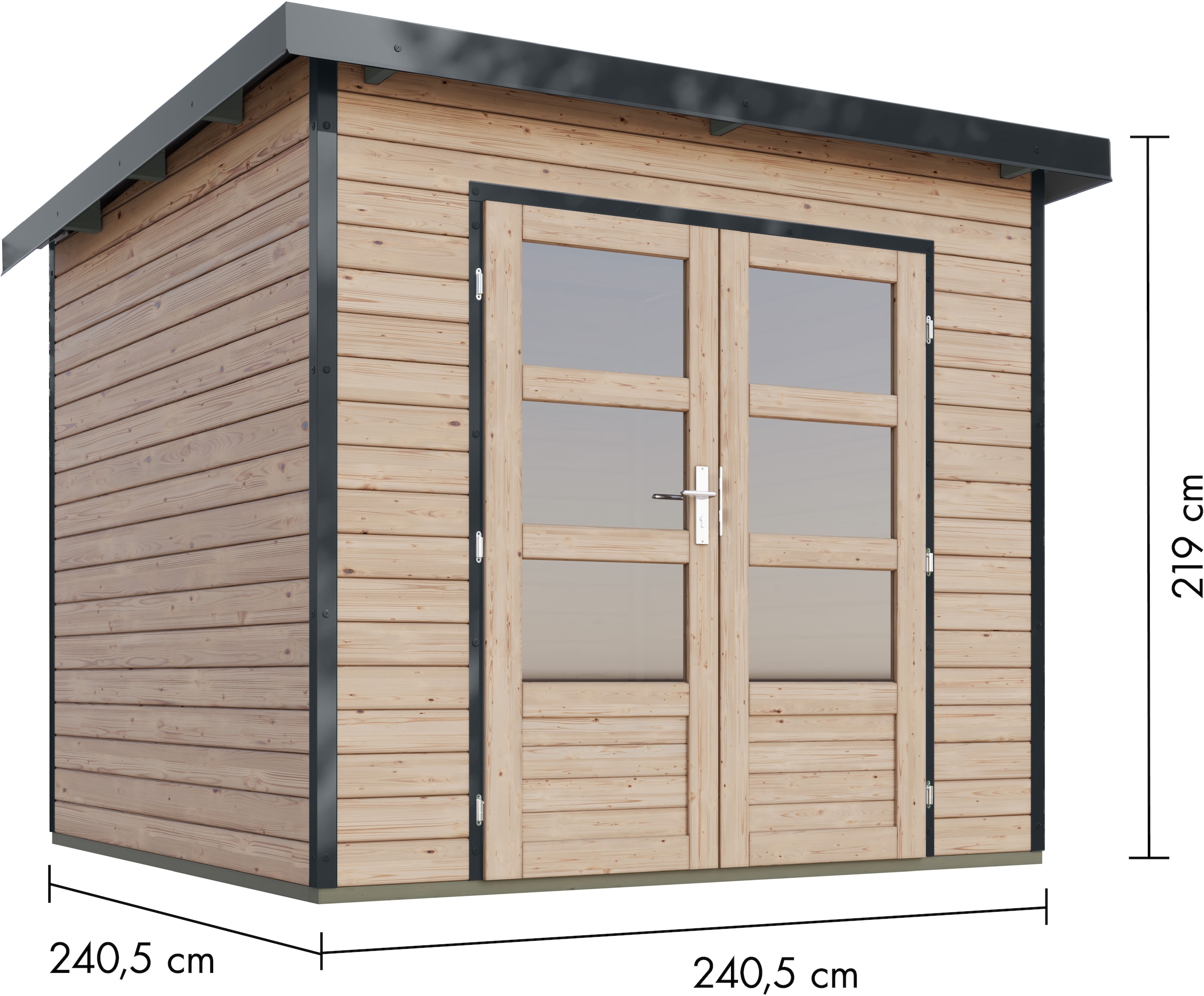 Karibu Gartenhaus »Plutino 3, in verschiedenen Farben«