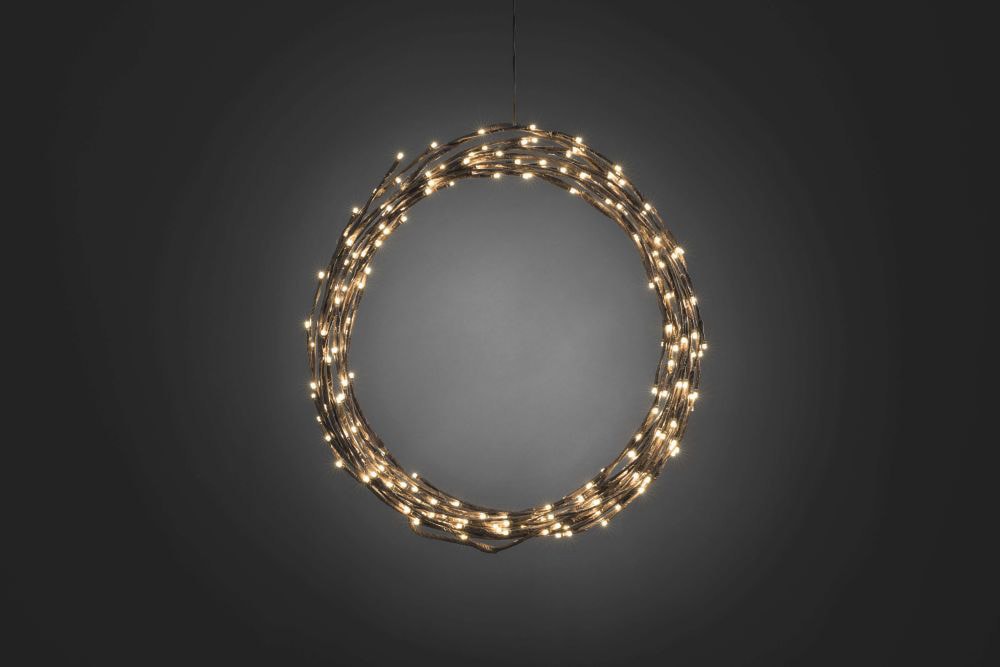 KONSTSMIDE LED-Lichterkette »Weihnachtsdeko aussen«, variabel als Lichterkranz/Lichtergirlande, 240 warmweiße Dioden