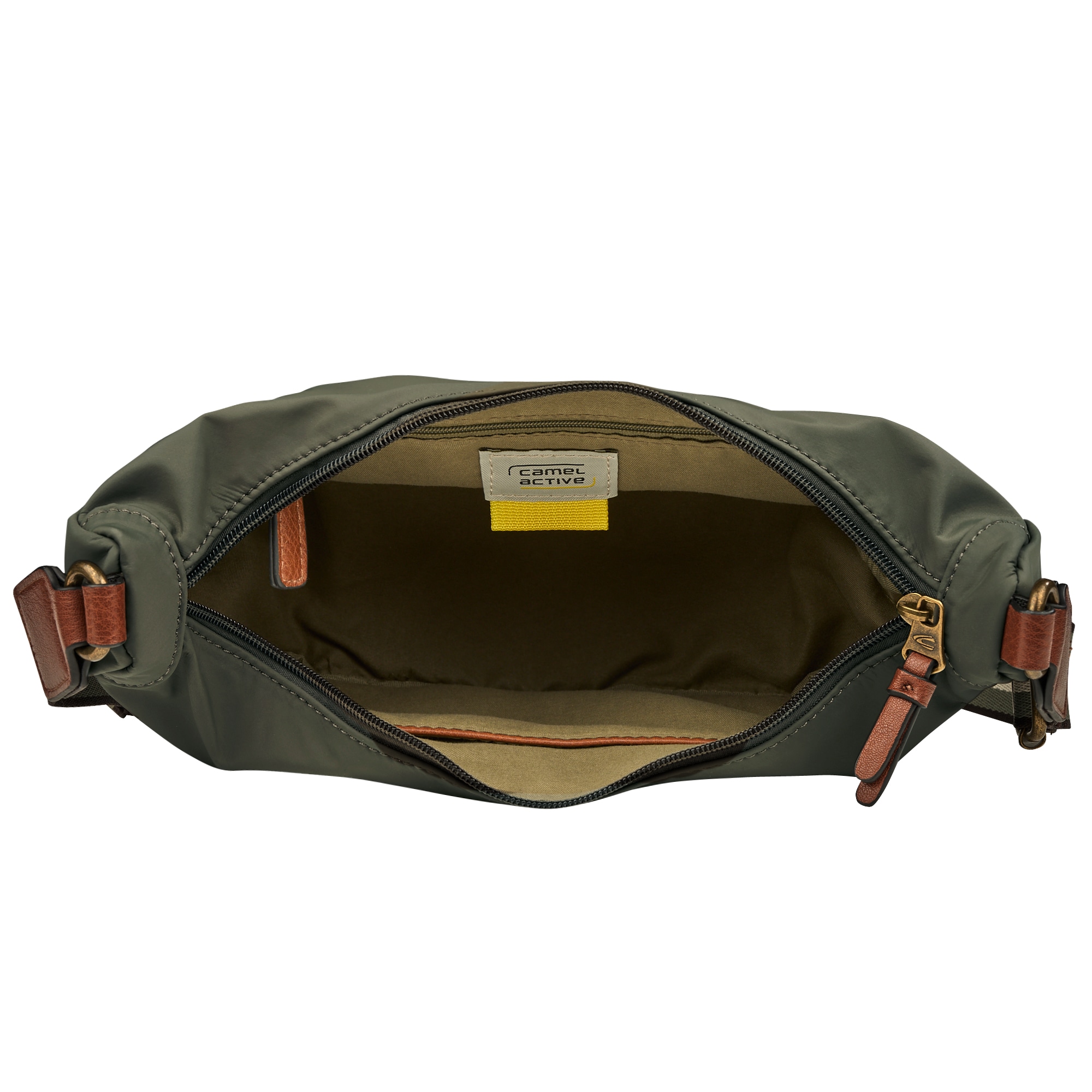 camel active Handtasche »Bari«, aus hochwertigem matten Nylon mit gestreiftem Gewebeband