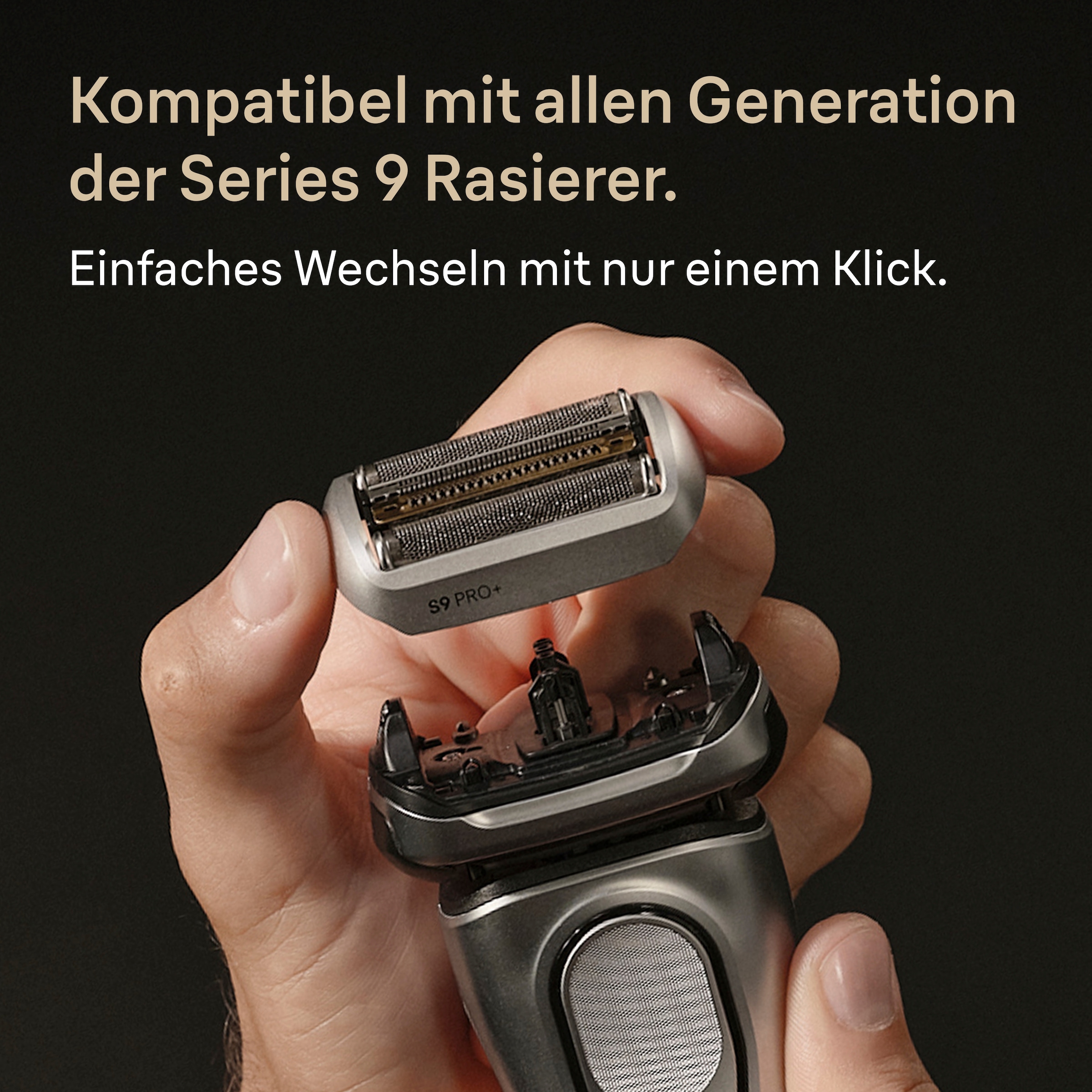 Braun Ersatzscherkopf »Series 9 PRO+ 96M« ORIGINAL Ersatzscherteil, Kompatibel mit Braun Series 9 Rasierern